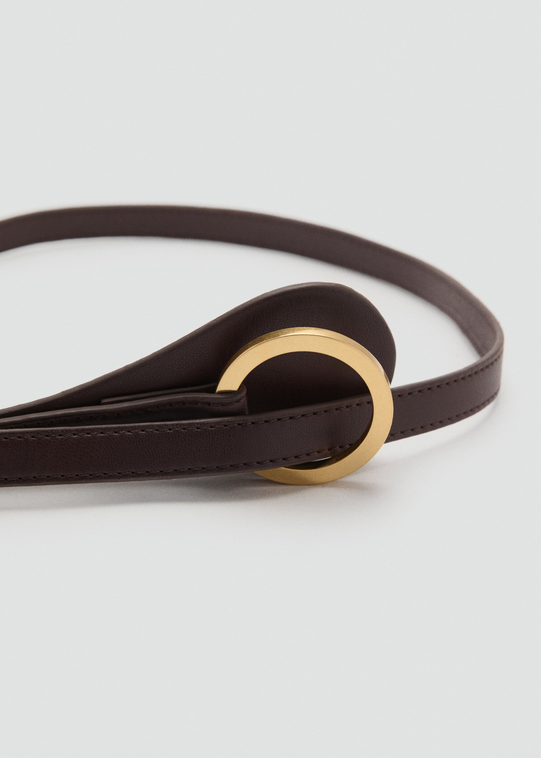 Maxi buckle thin belt - Medium plane