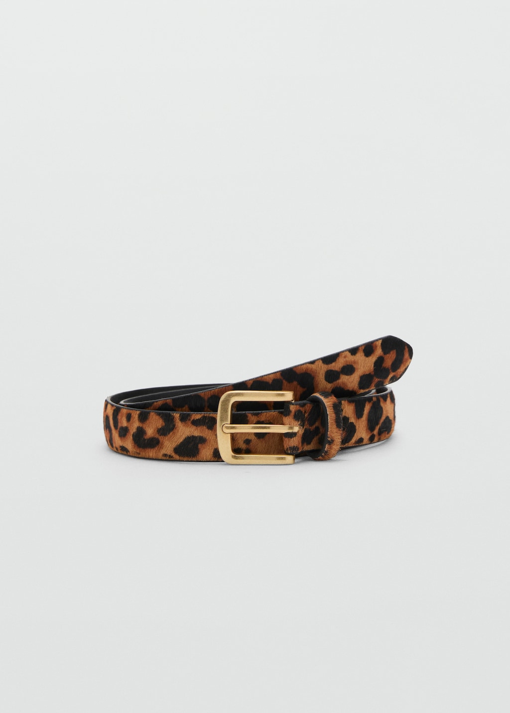 Cinturón piel animal print