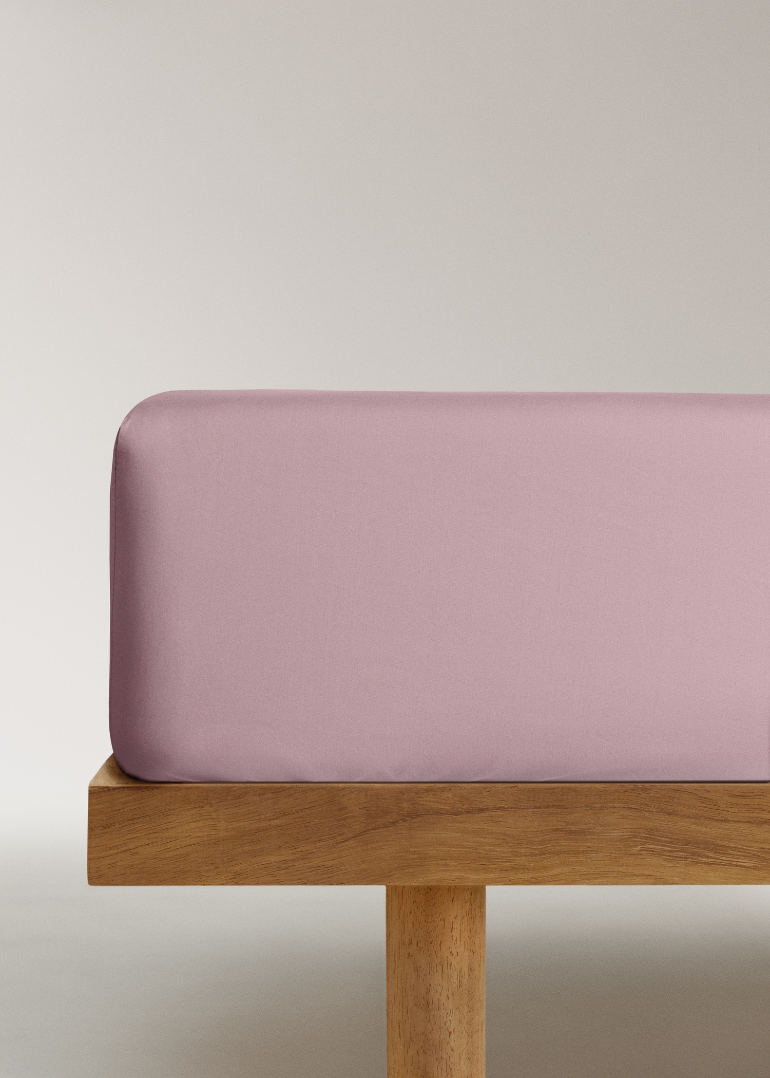 Percale cotton fitted sheet for 200 cm bed - Article without model
