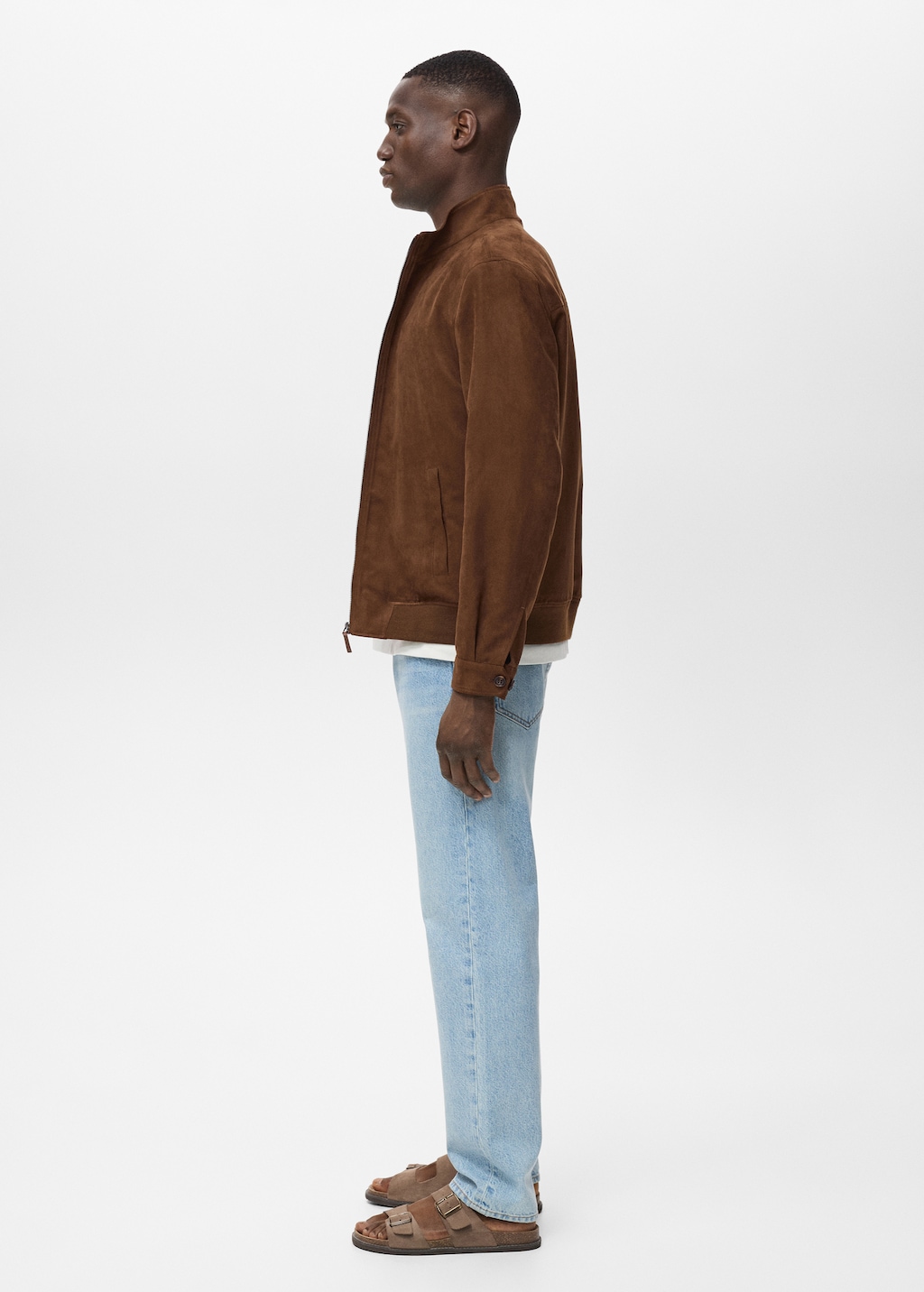 ジャケット・アウター ACLENT Embossed logo suede jacket Saks Fifth Avenue Suede Button-Front Jacket | Saks Fifth Avenue
