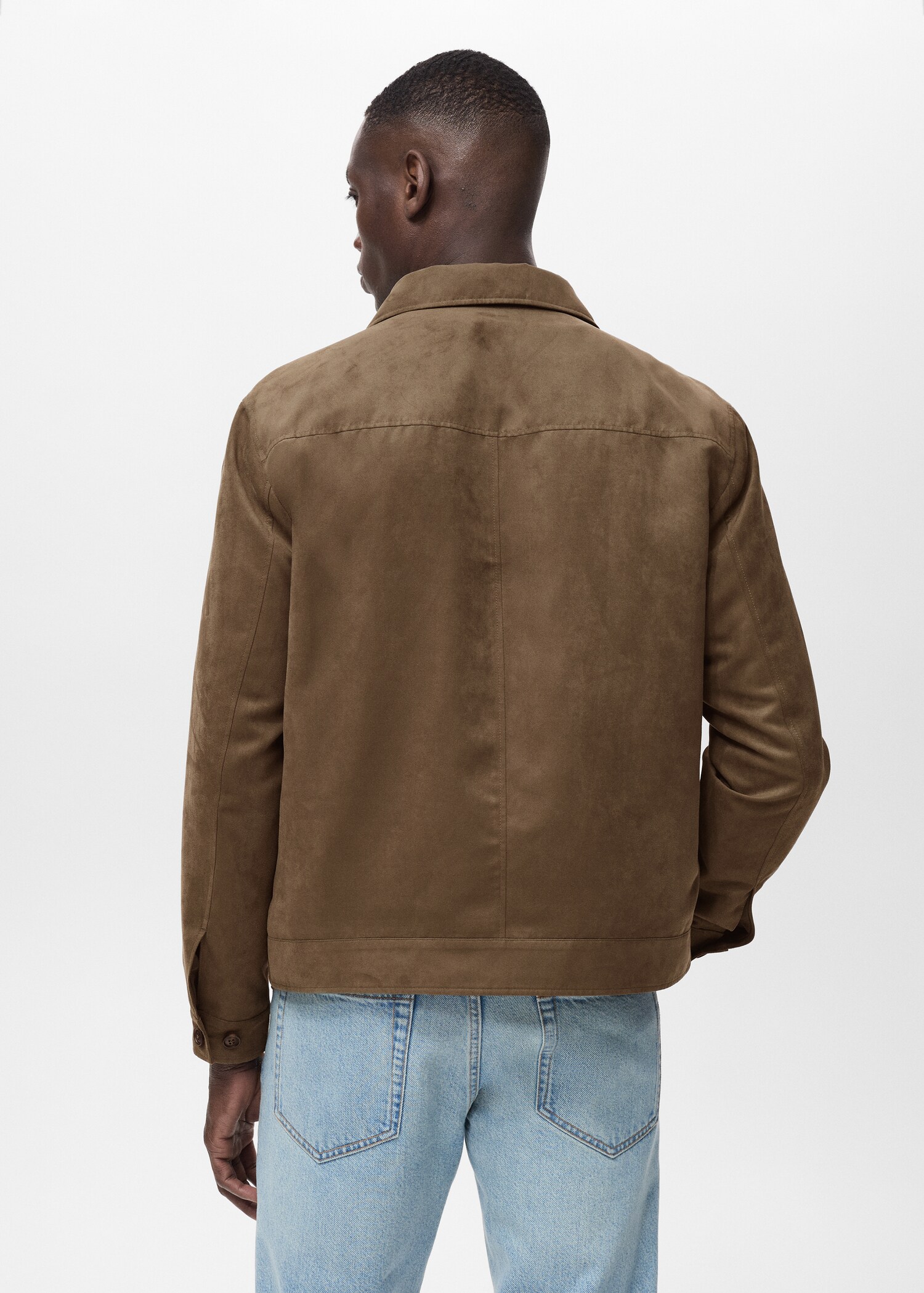 Surchemise simili-cuir daim - Verso de l’article