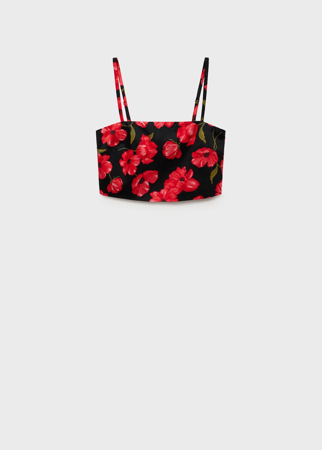Floral crop top - Women | MANGO USA