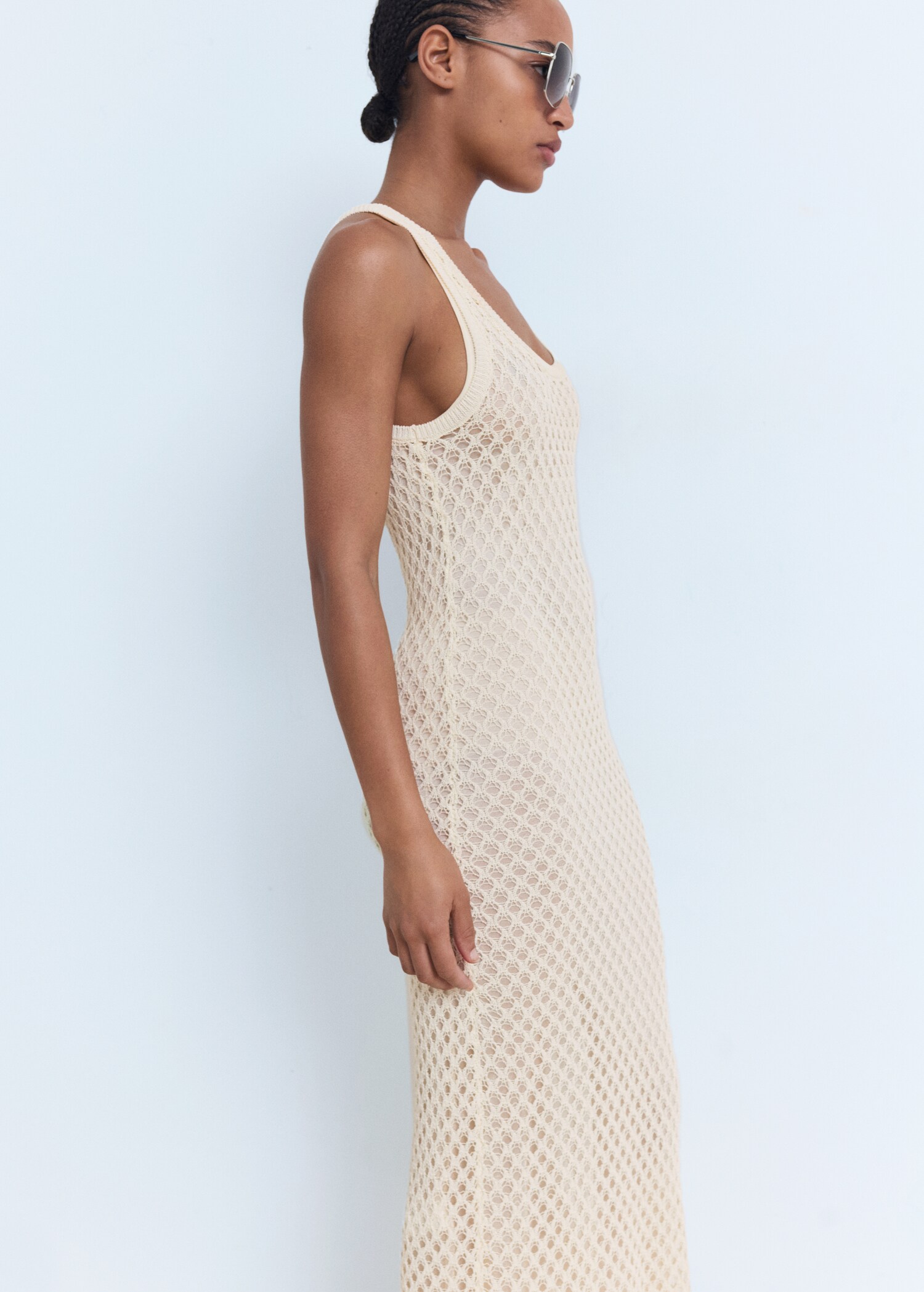 Crochet long dress - Medium plane