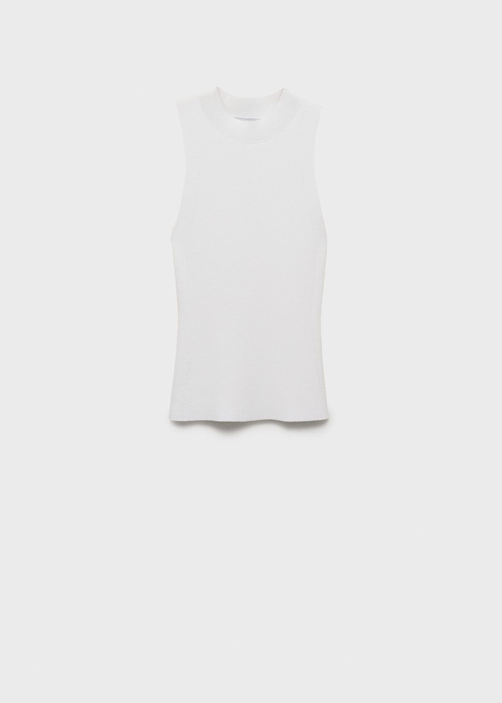 Mango Ribbed knit top