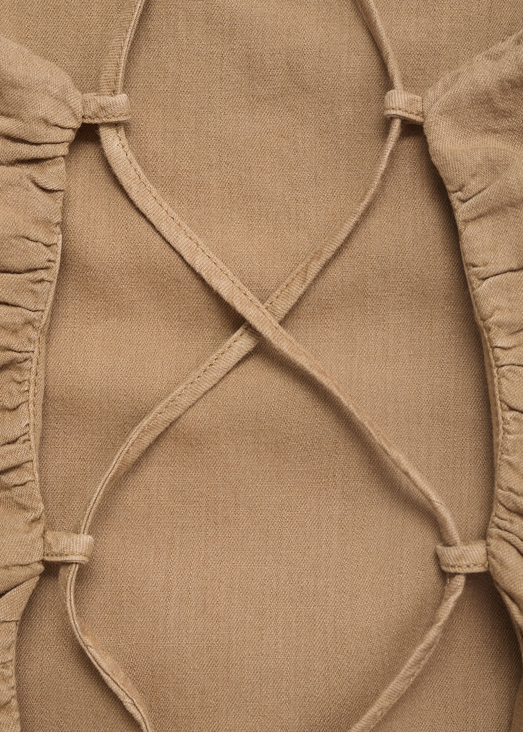 Cross-back draped top