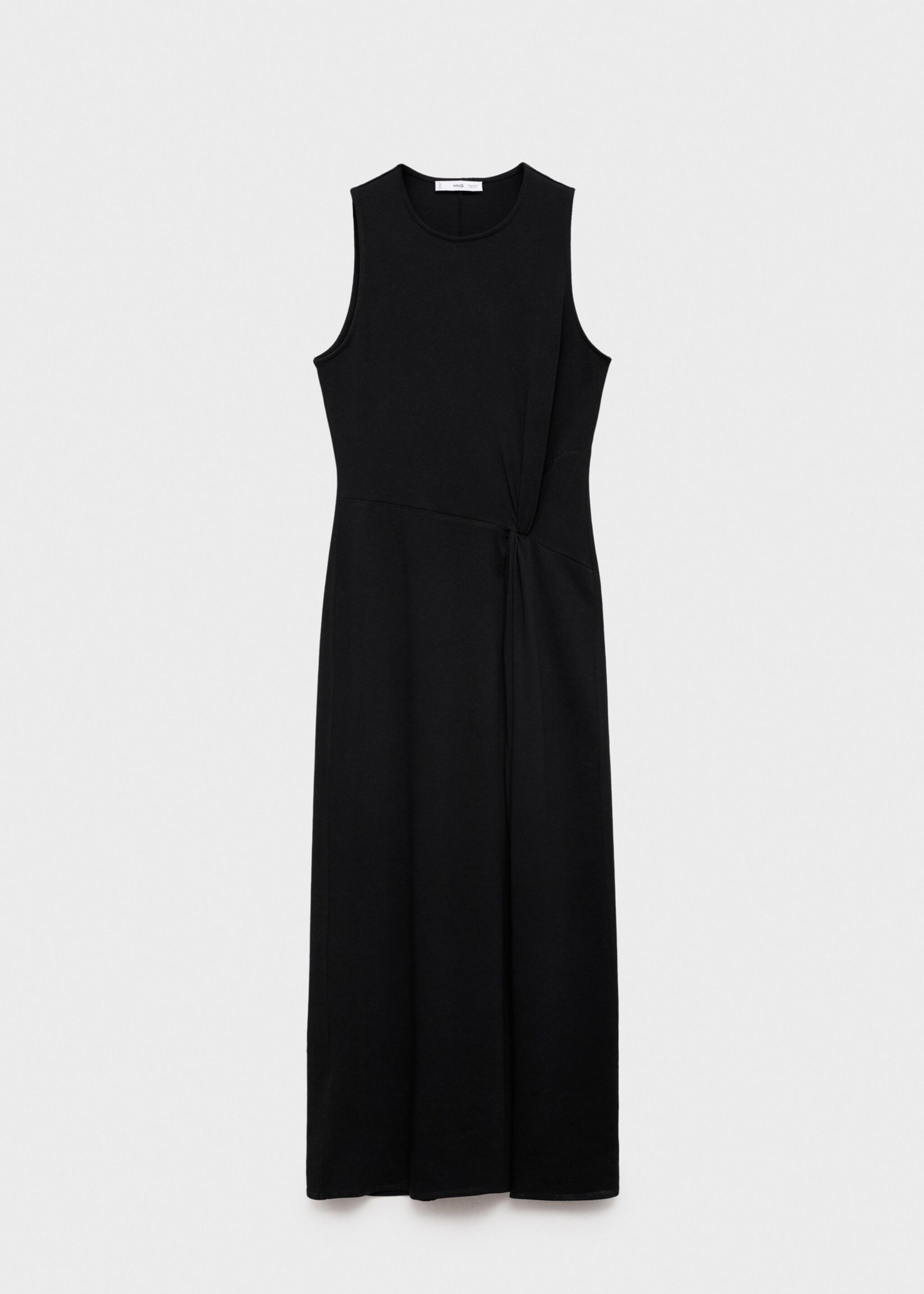 Robe midi en coton froncé - Article sans modèle