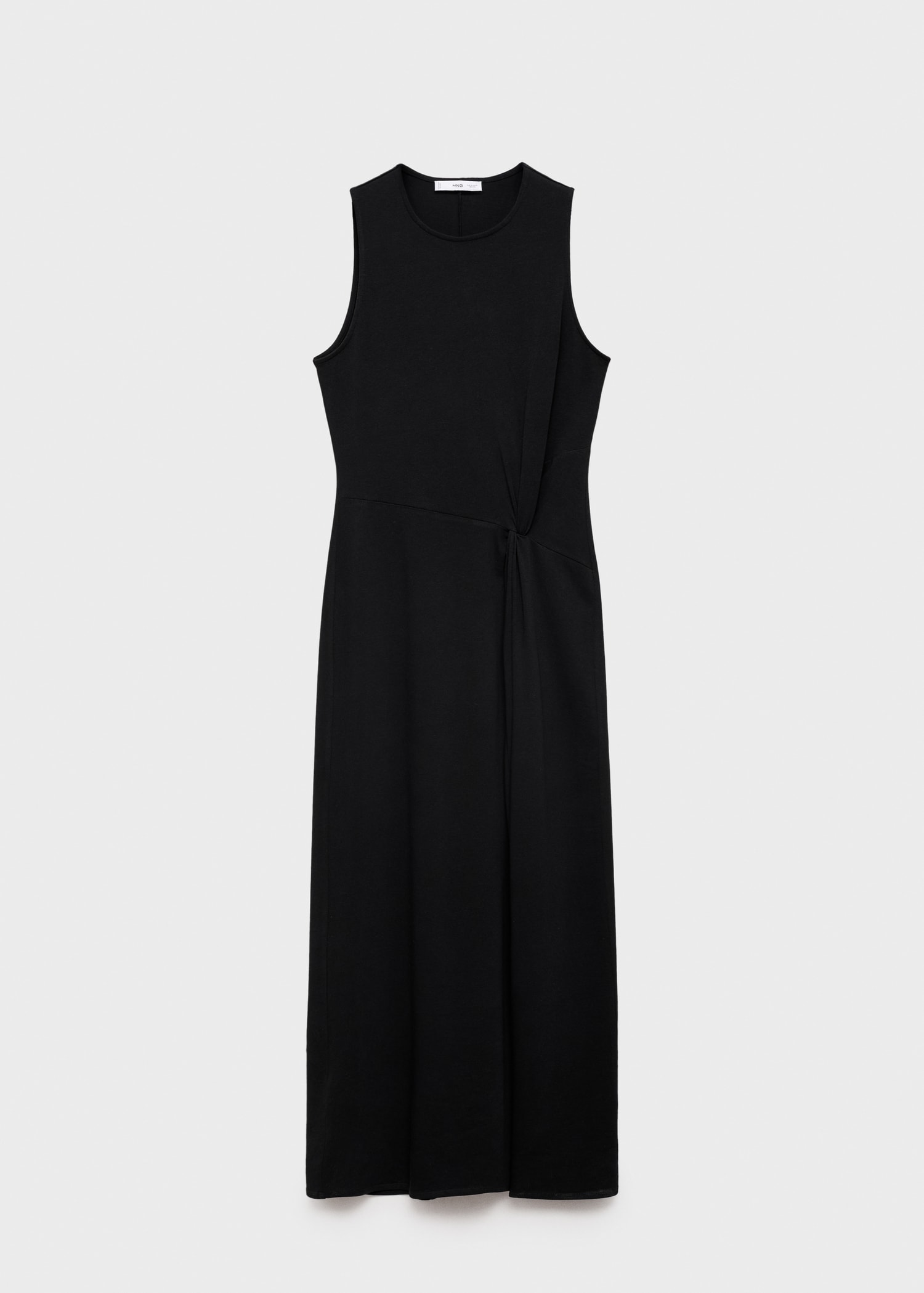 Robe midi en coton froncé - Article sans modèle