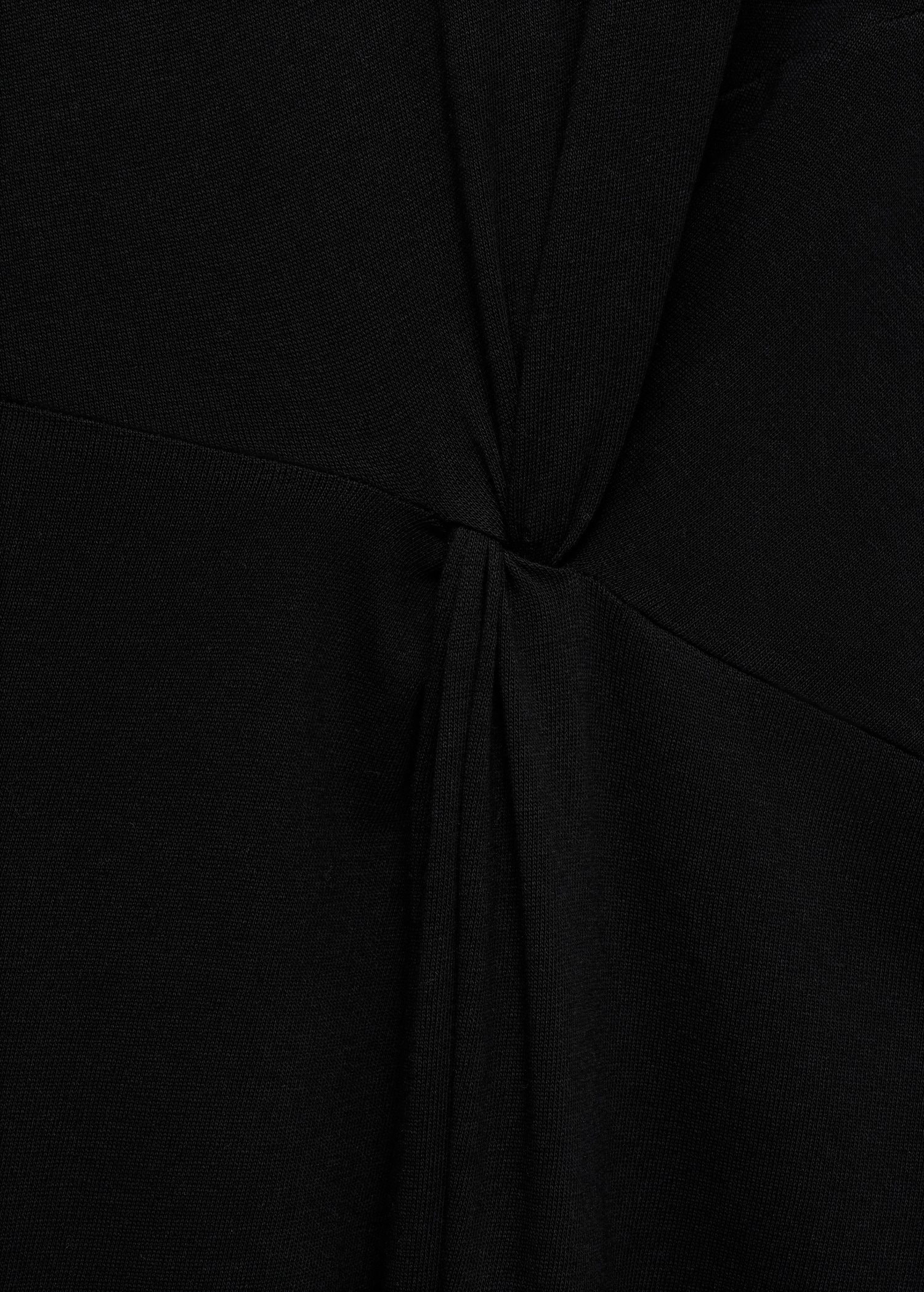 Robe midi en coton froncé - Détail de l'article 0