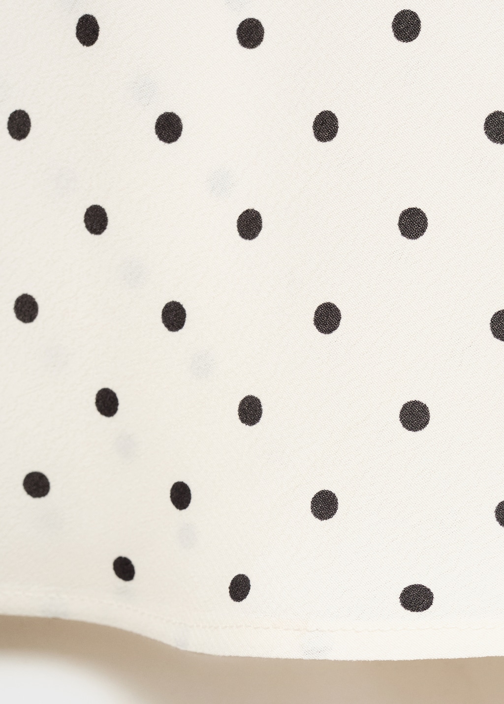 Long polka-dot skirt