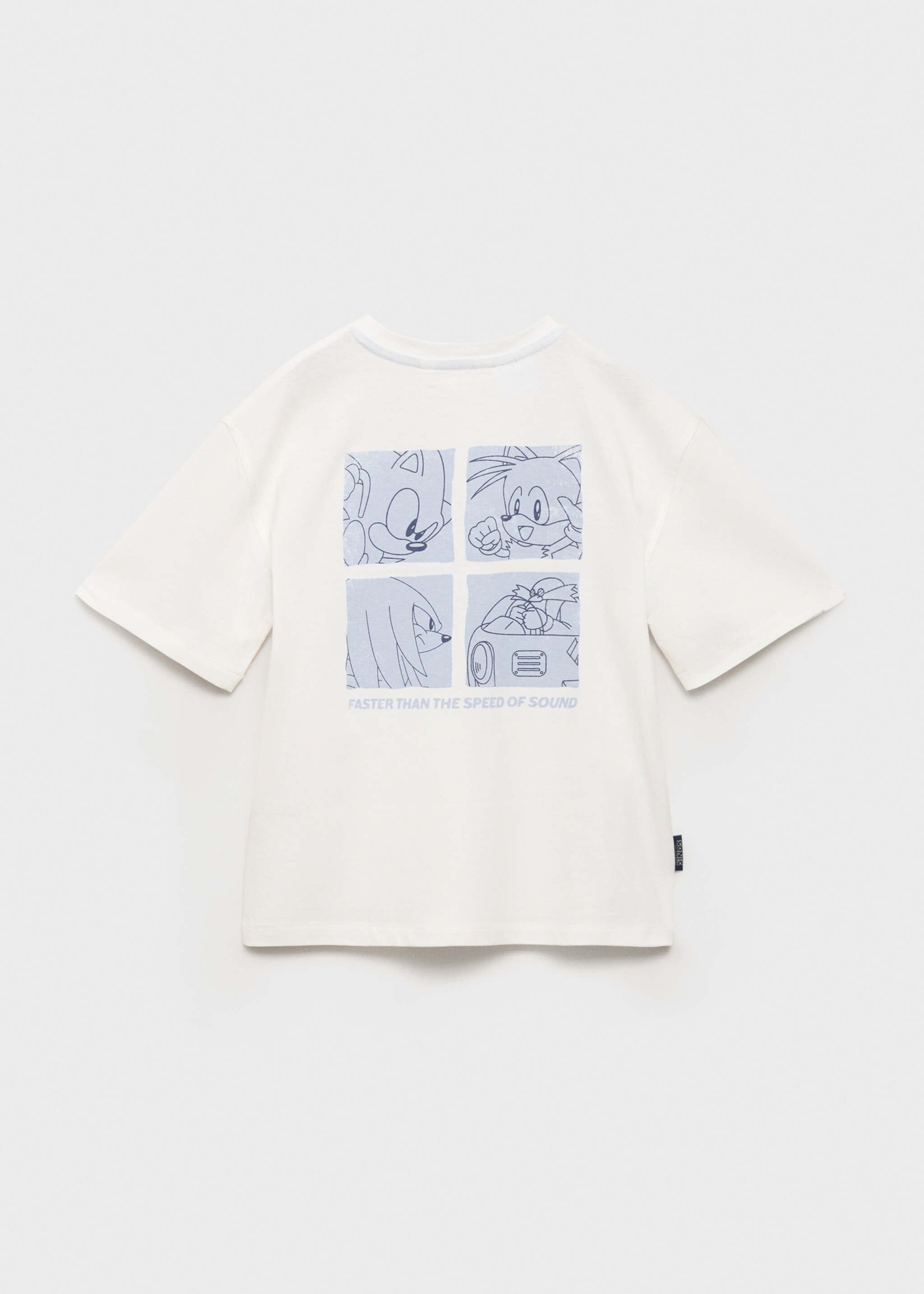 Sonic cotton T-shirt - Reverse of the article