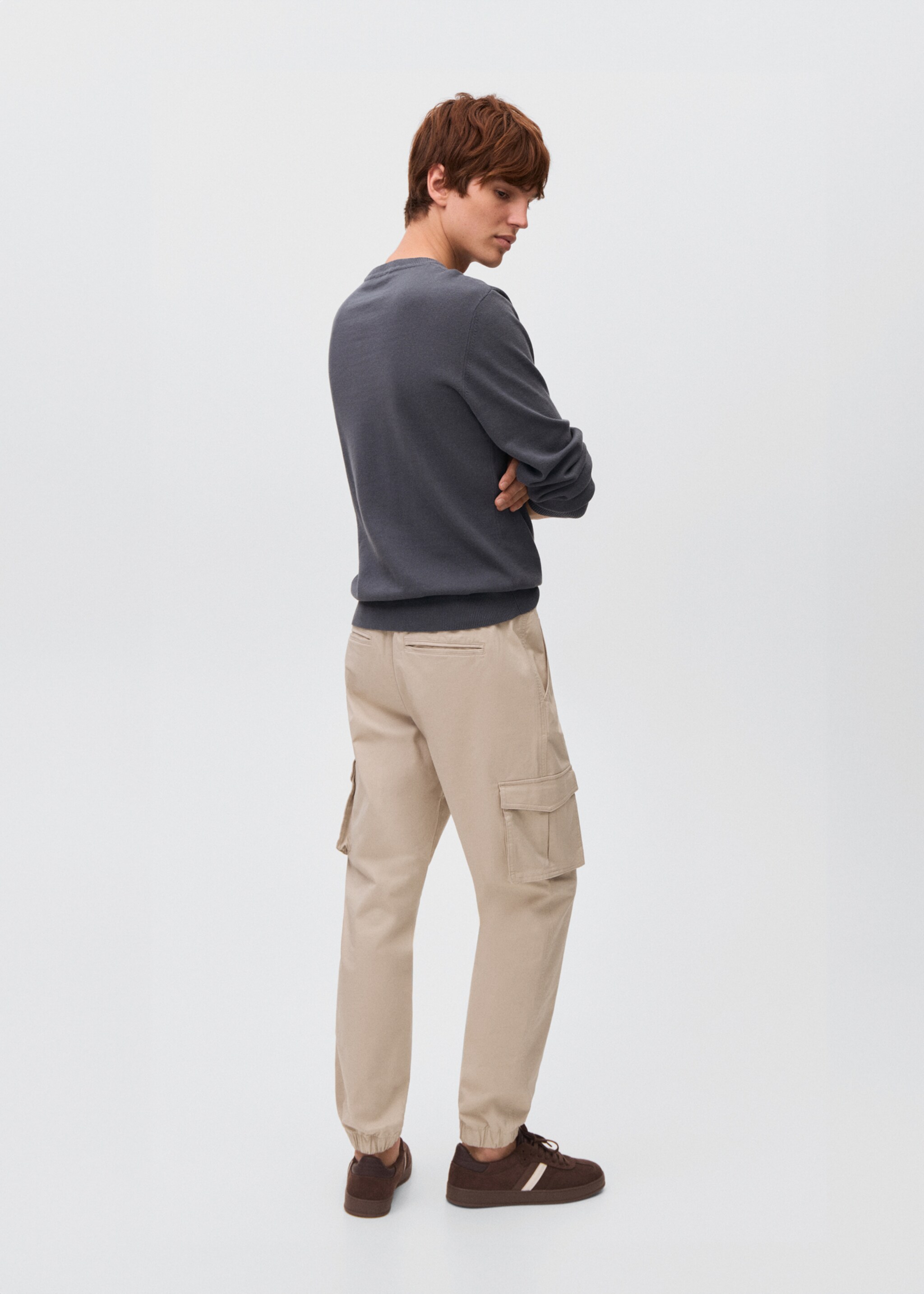 Cargo joggers with drawstring - Reverse of the article
