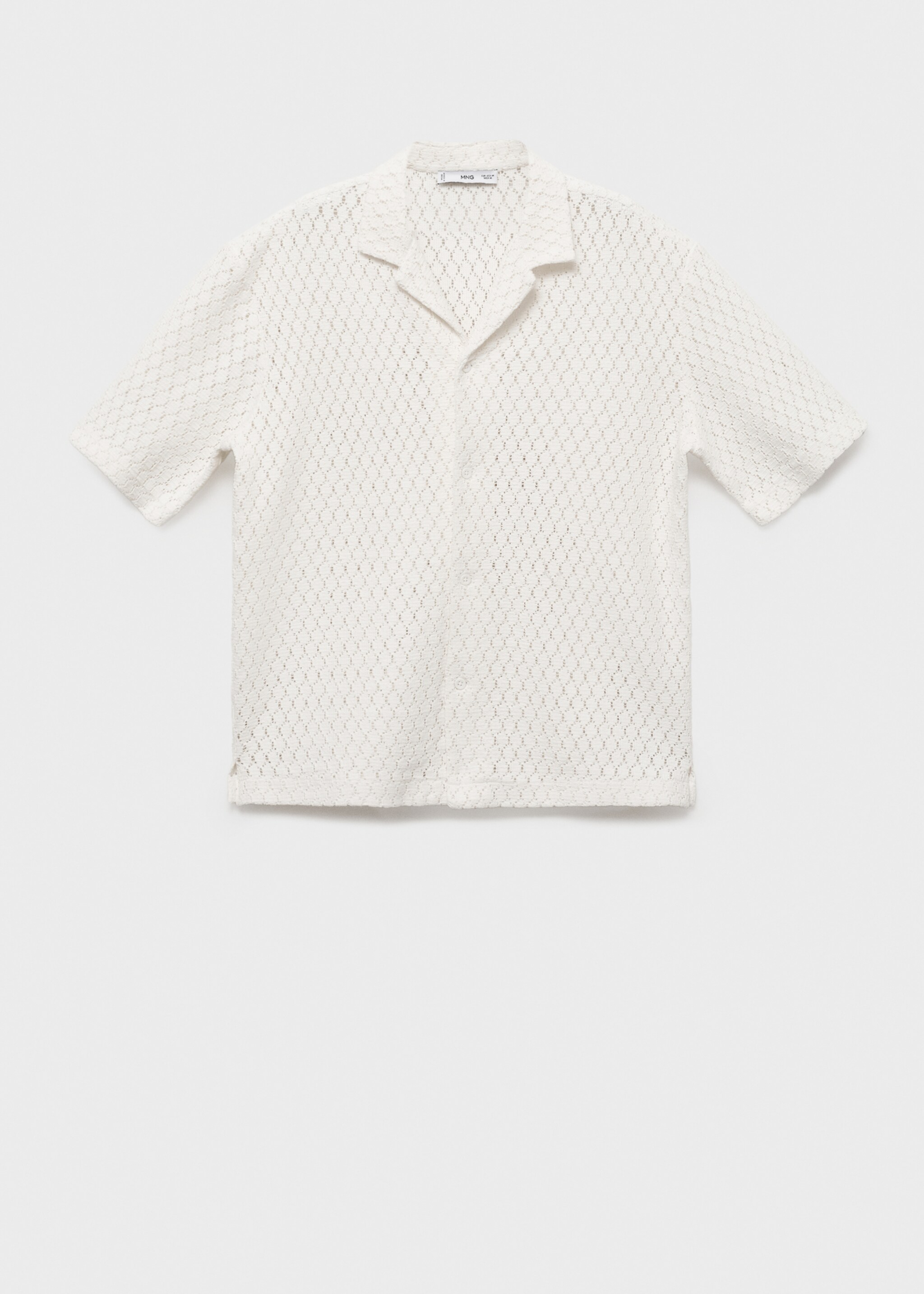 Chemise coton détails ajourés - Article sans modèle