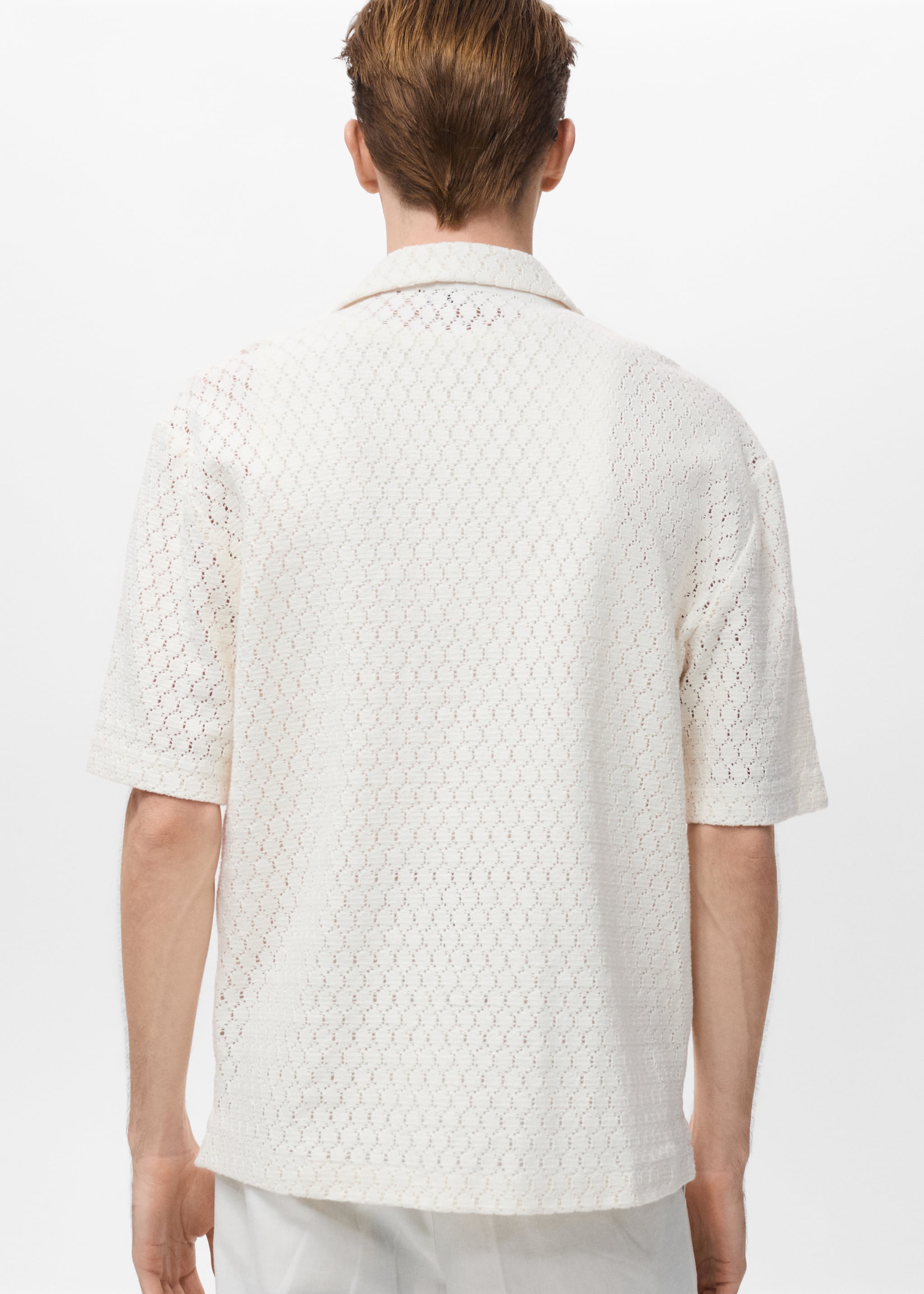 Chemise coton détails ajourés - Verso de l’article
