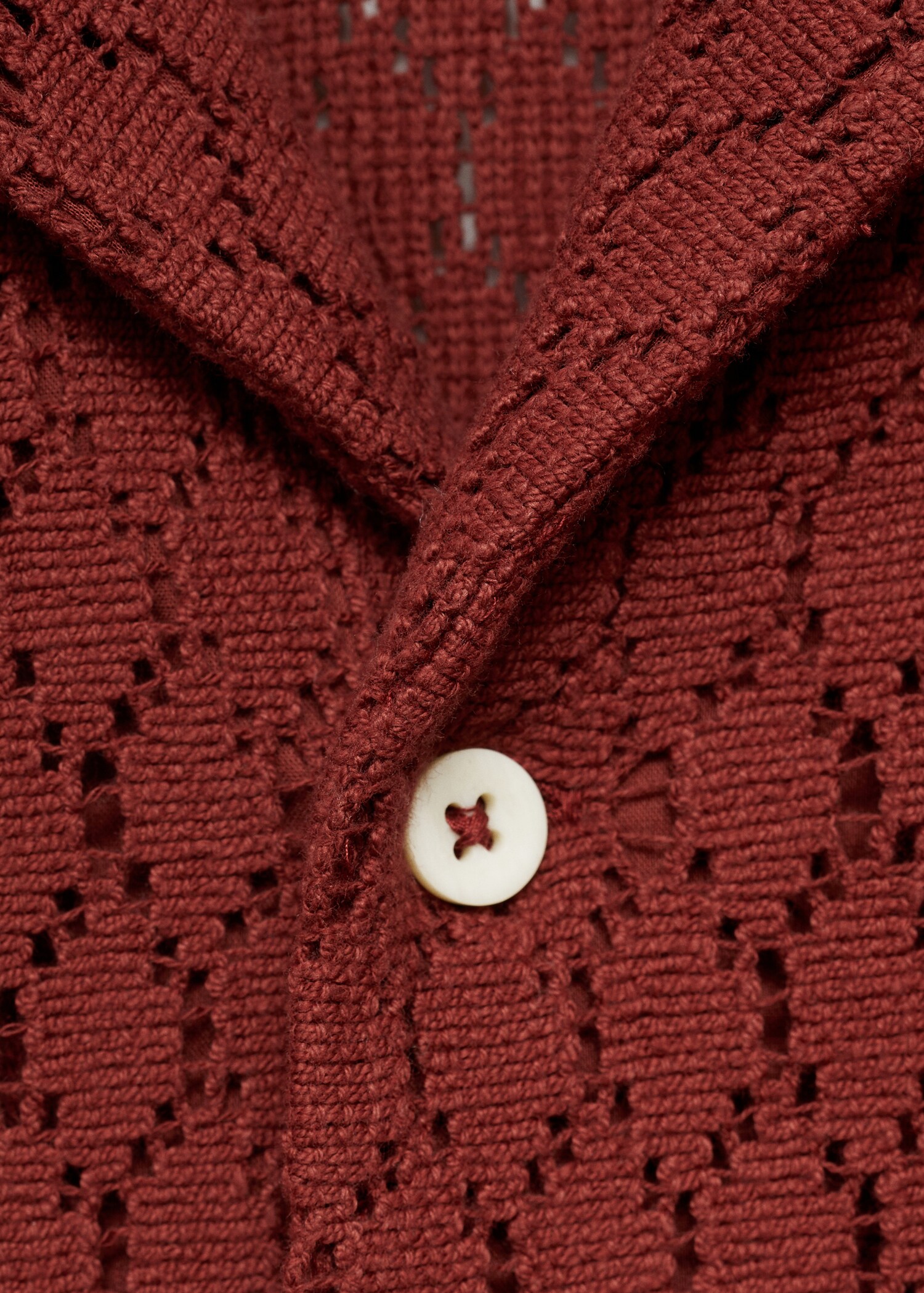 Cotton blouse with openwork detail - Details of the article 0