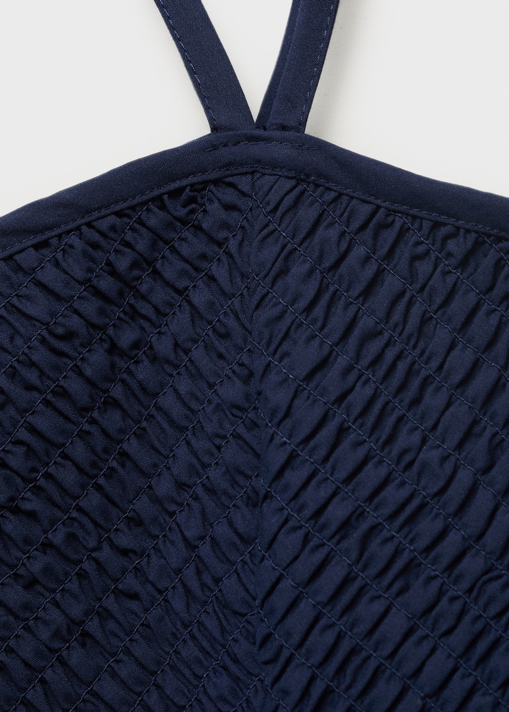 Combined halter-neck dress