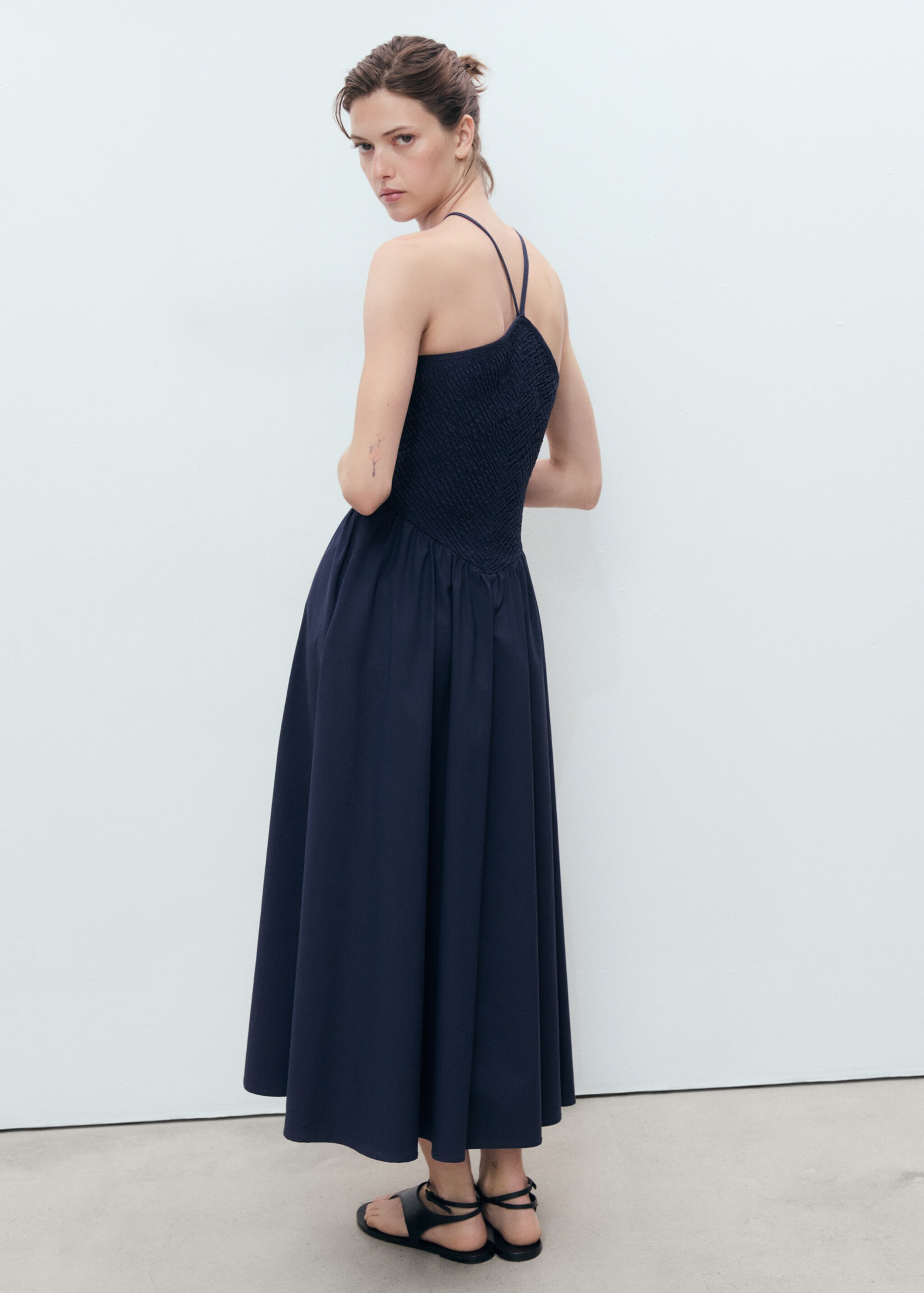 Robe à emmanchures américaines combinée - Verso de l’article