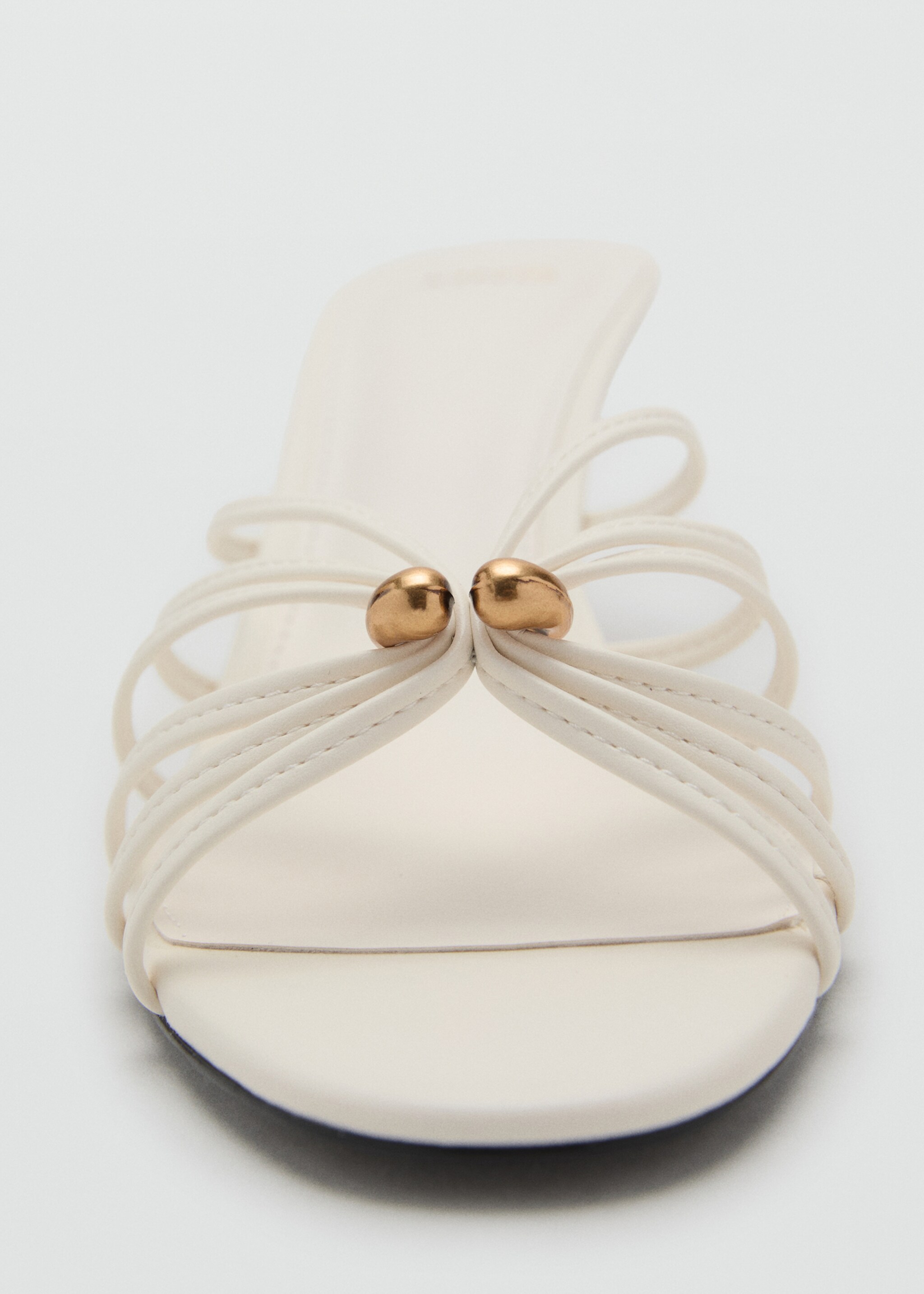 Kitten heel sandal with metallic detail - Details of the article 3