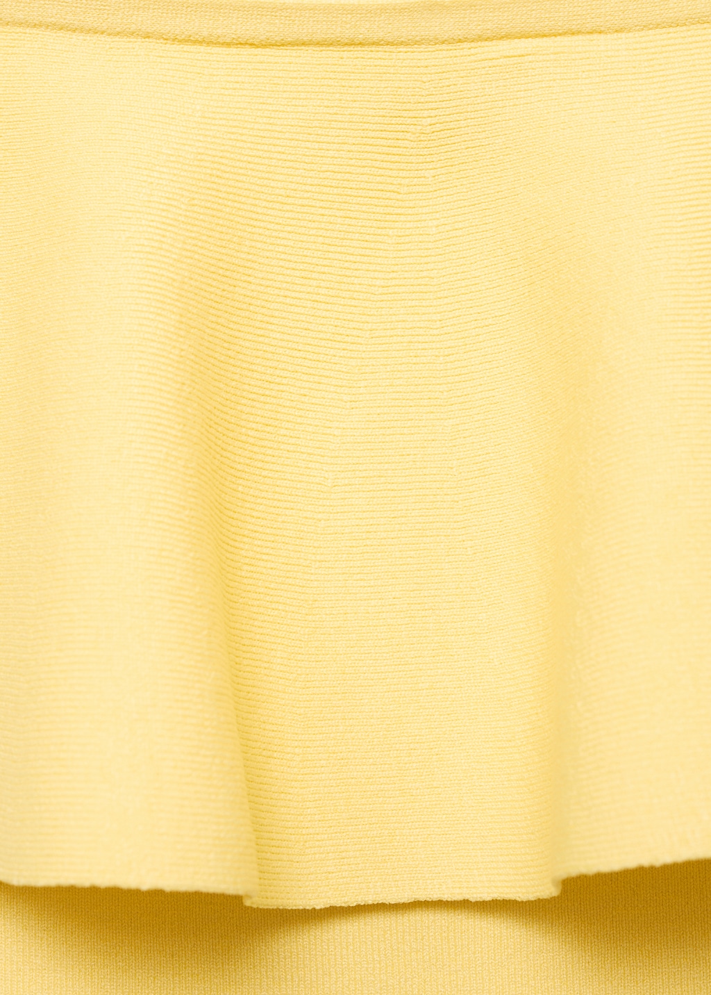 Maxi-ruffle strapless top