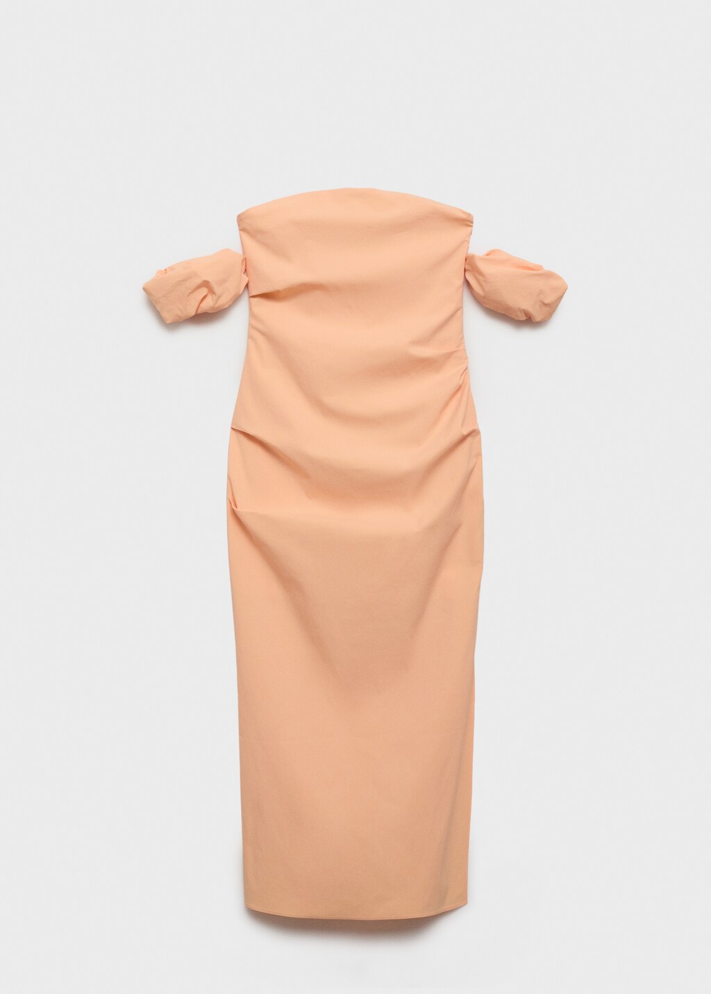 Strapless midi-dress