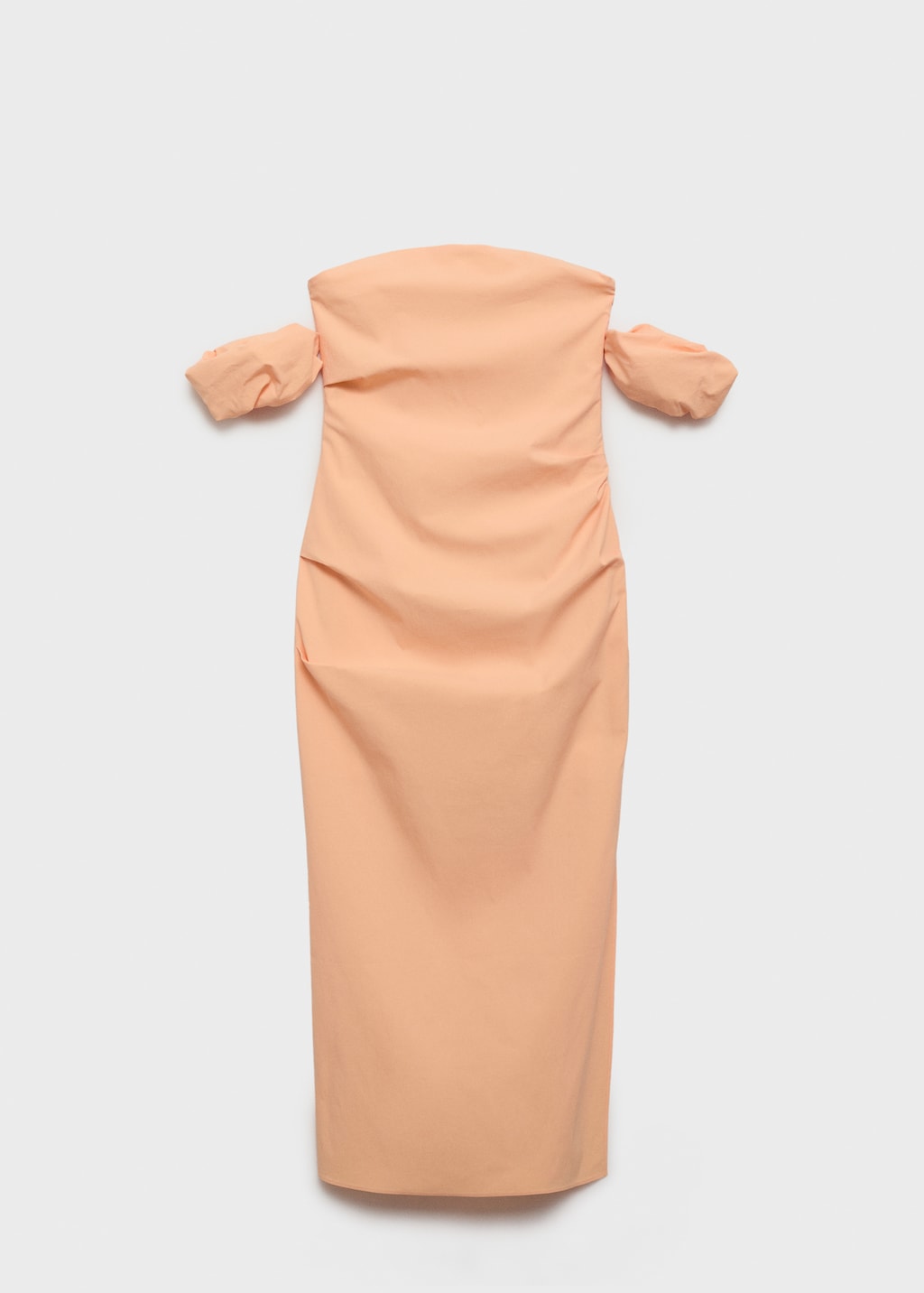 Strapless midi-dress