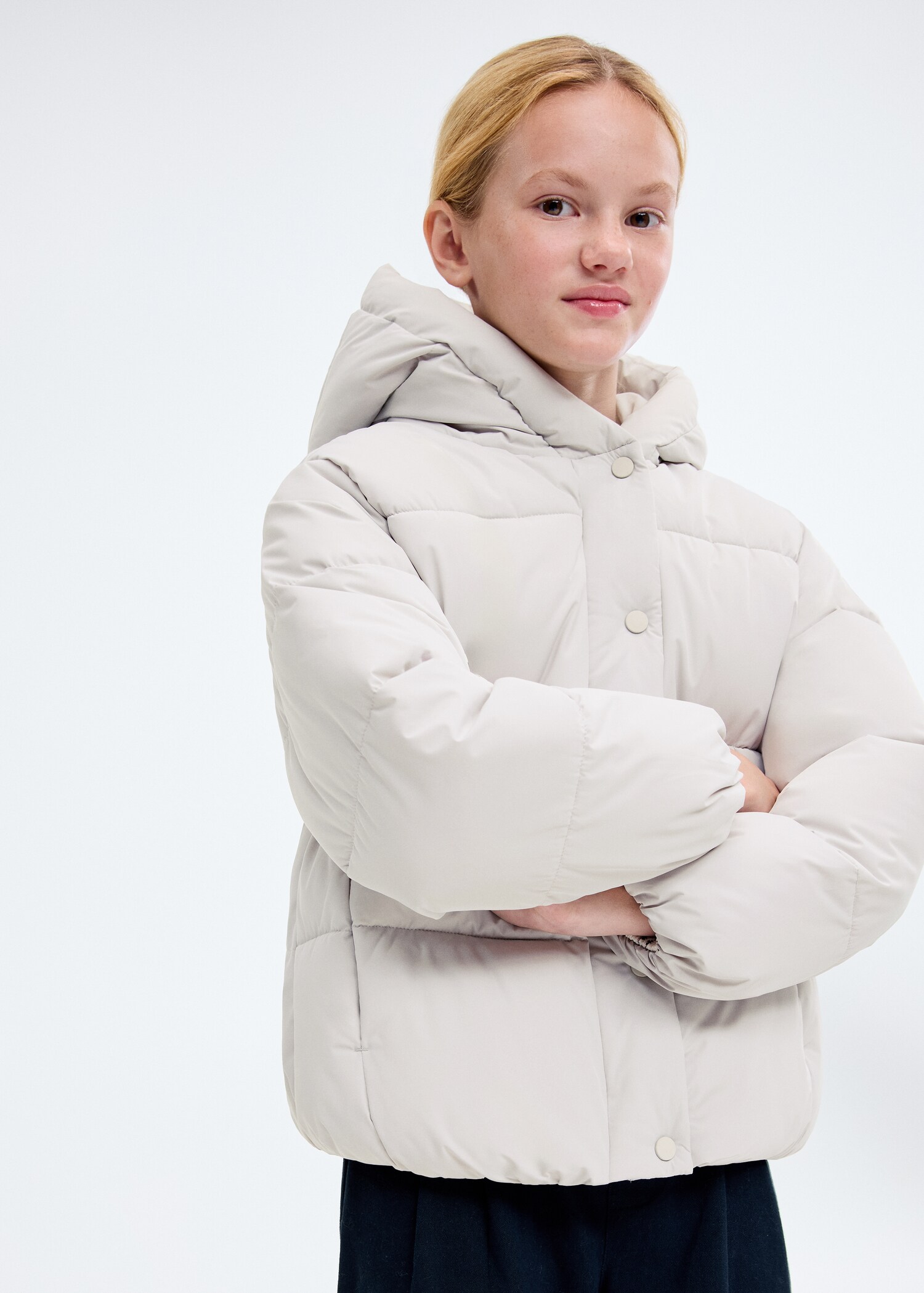 Hooded liner quilted coat - Medium plane