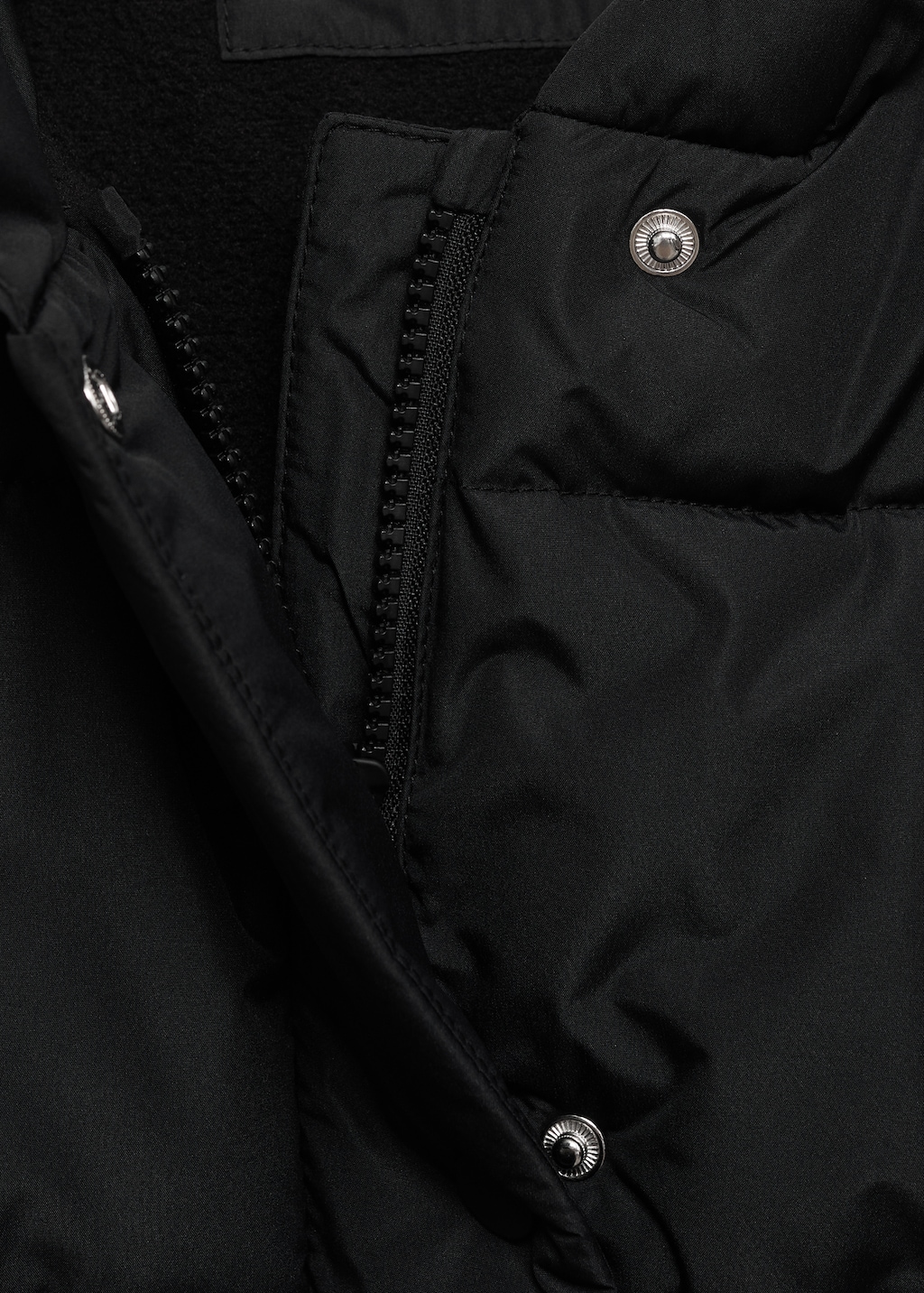 Hooded liner quilted coat