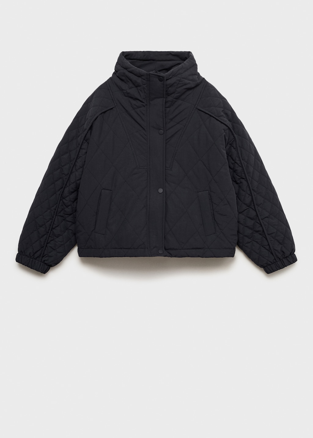 Oversized quilted anorak