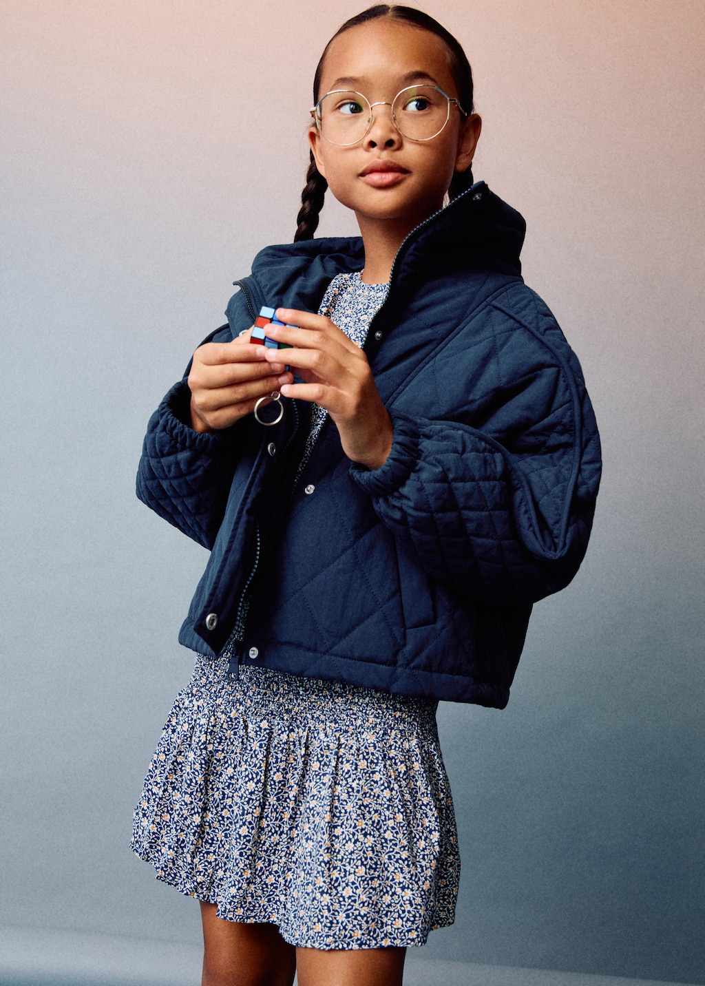 Oversized quilted anorak