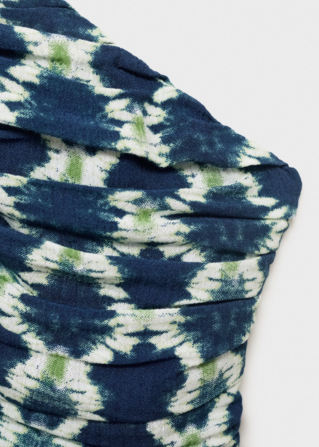 Halter top with ruffled detail