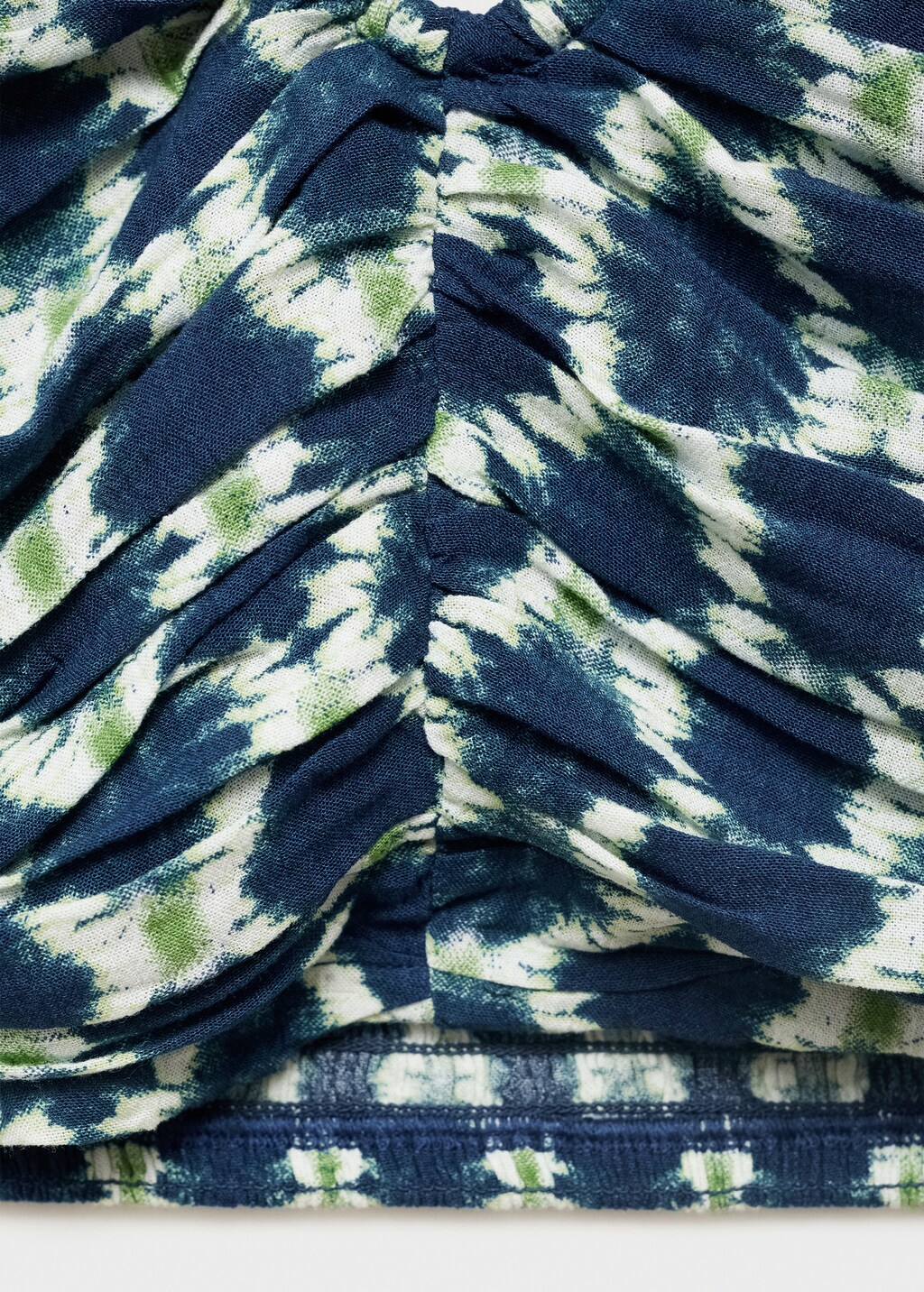 Halter top with ruffled detail