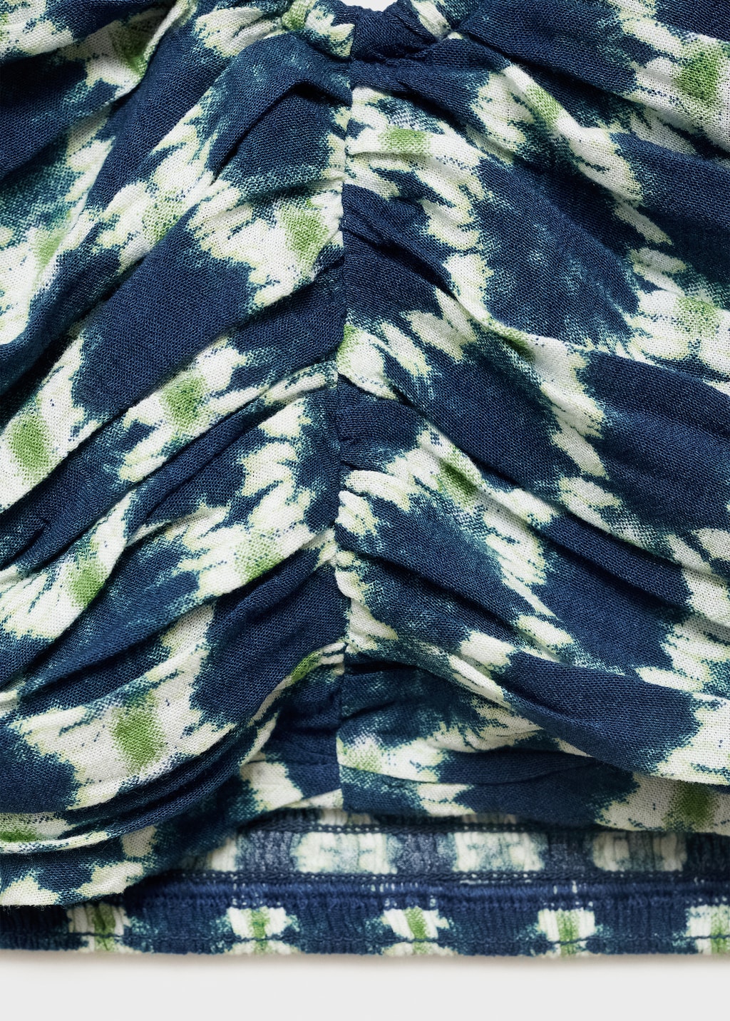 Halter top with ruffled detail