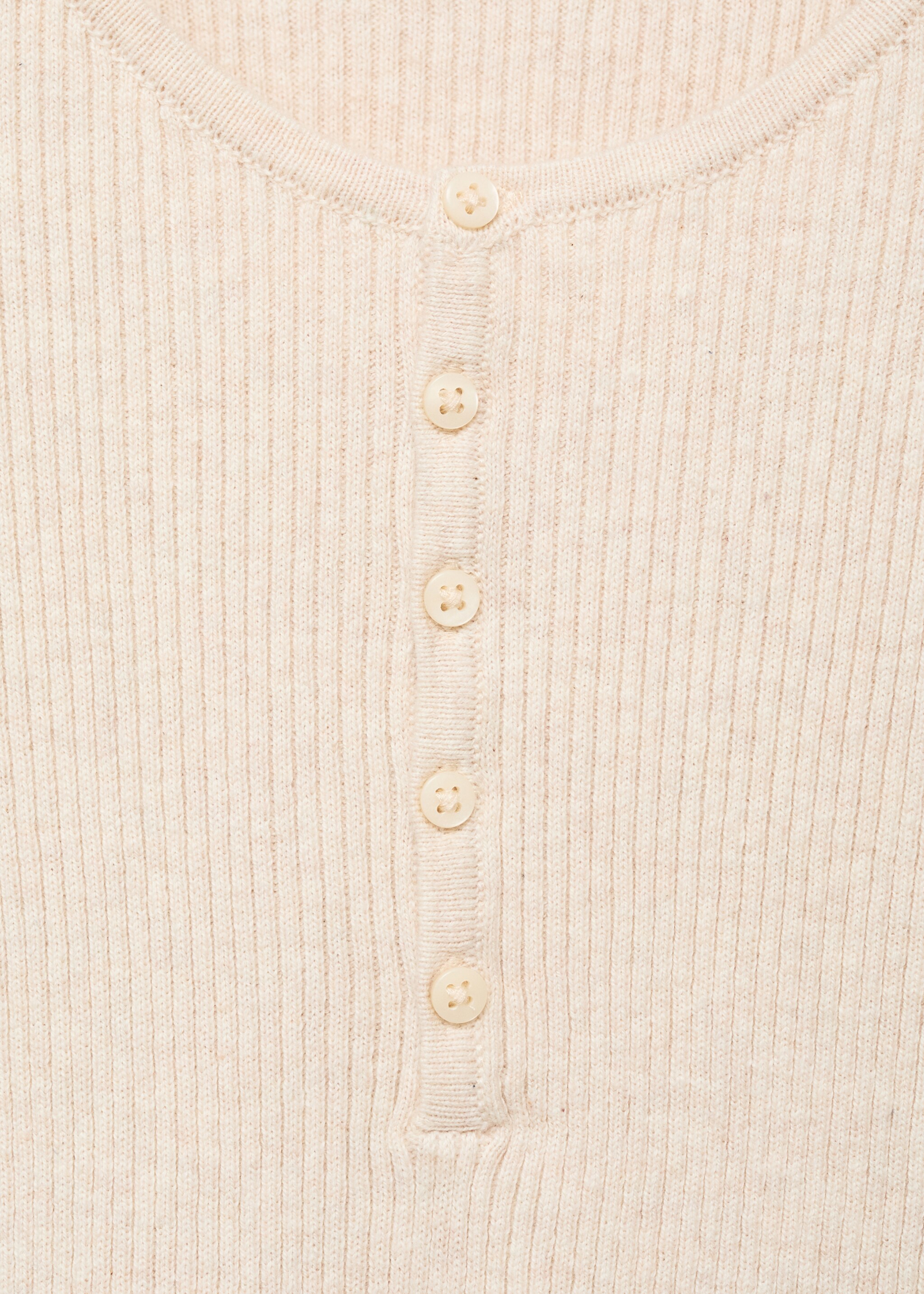 Ribbed sweater with buttons - Details of the article 8