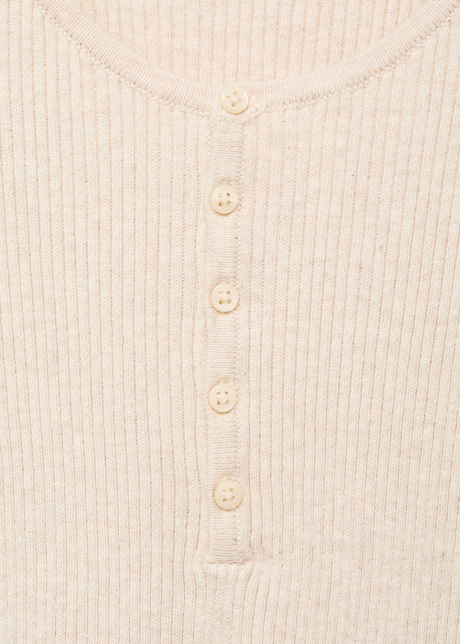 Ribbed sweater with buttons - Details of the article 8