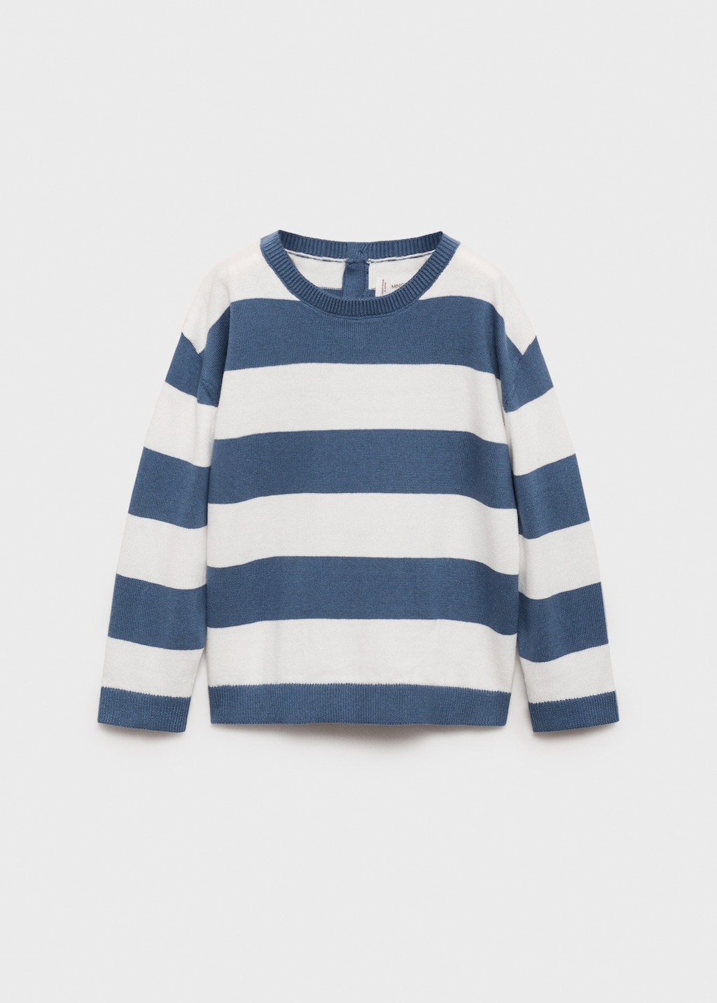 Striped cotton-blend sweater