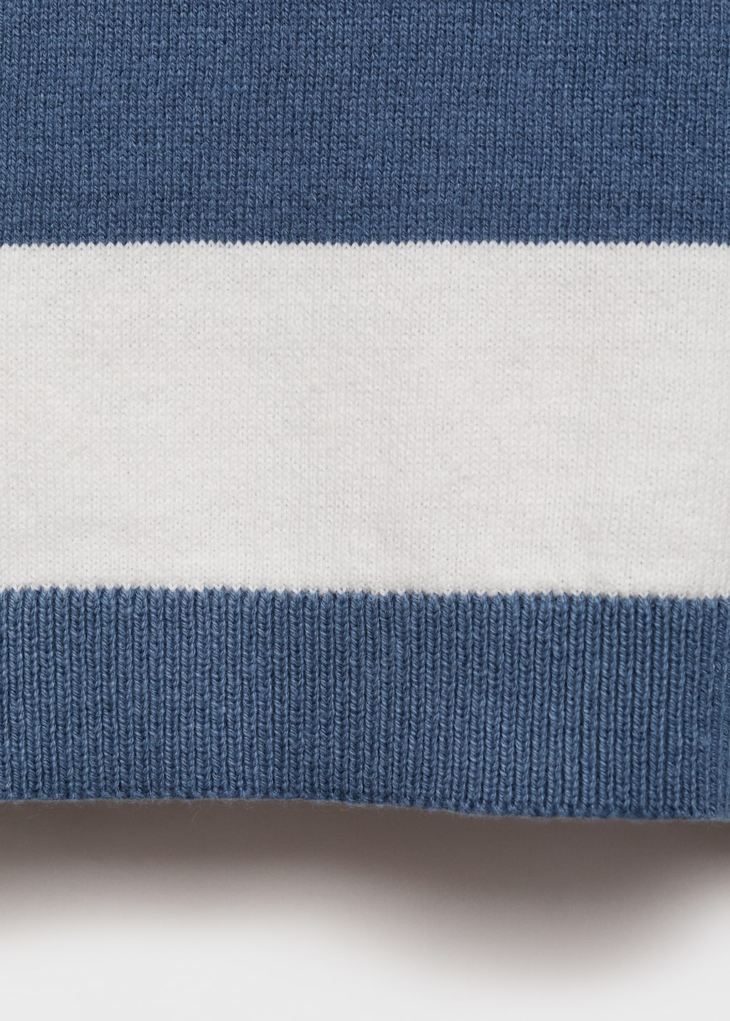 Striped cotton-blend sweater