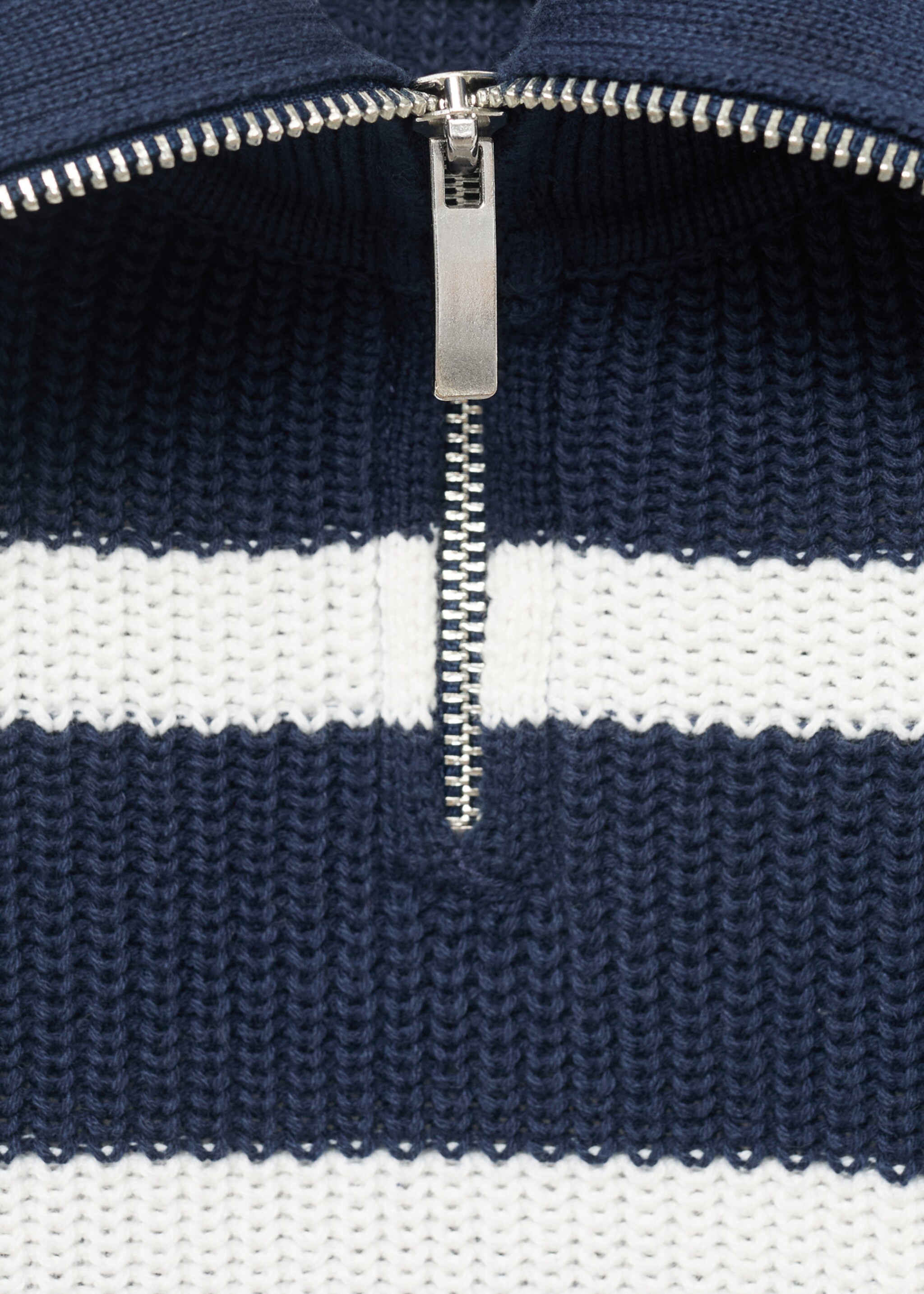 Knitted sweater with perkins neck - Details of the article 8