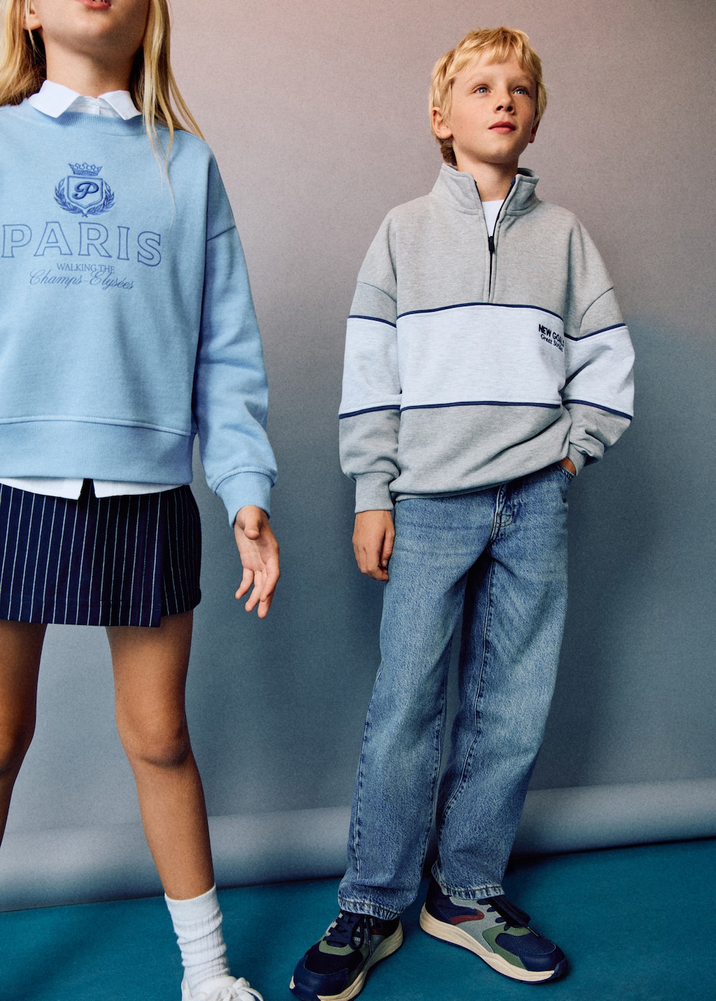 Perkins-neck sweatshirt