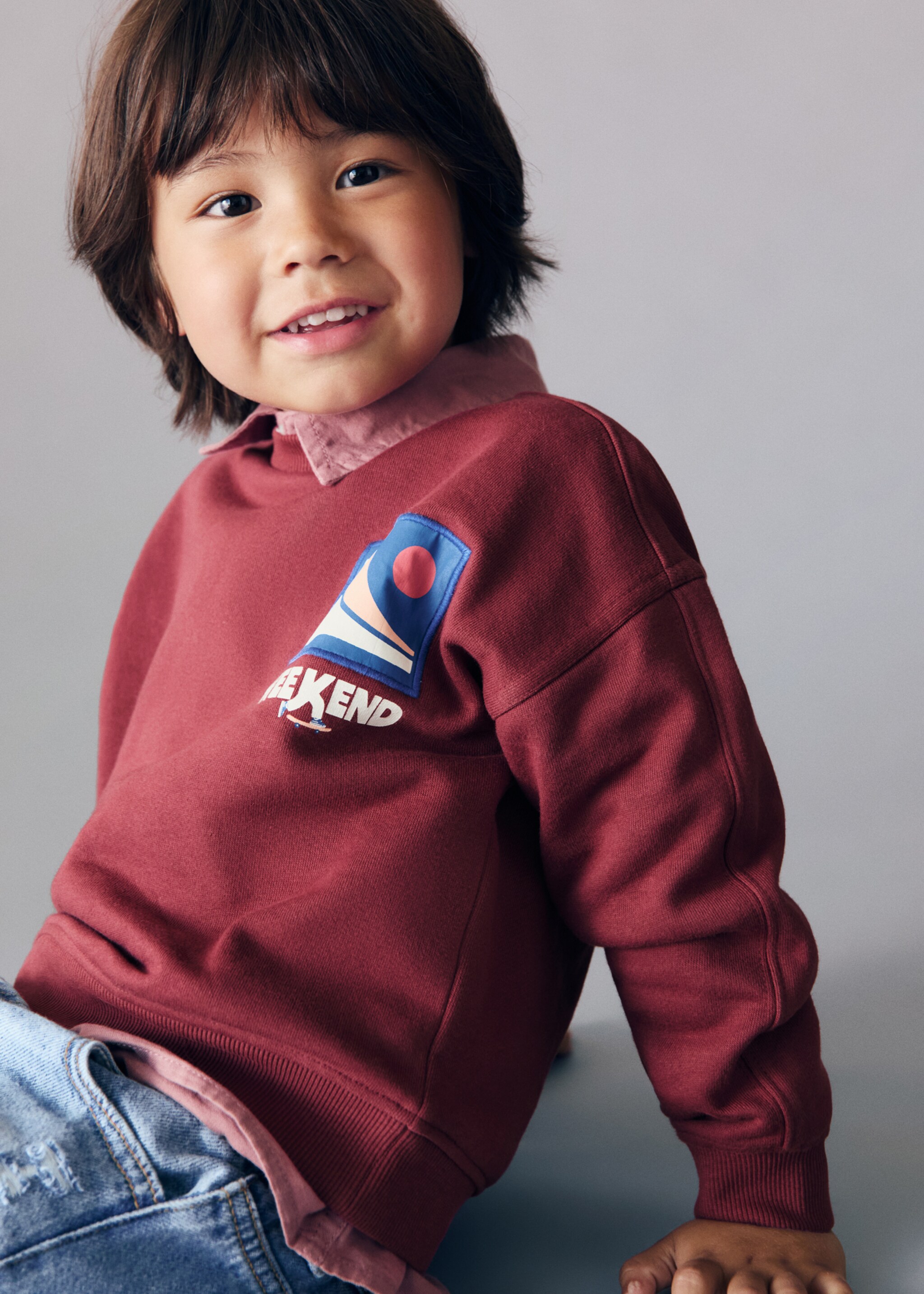 Sudadera estampada mensaje - Detalle del artículo 1