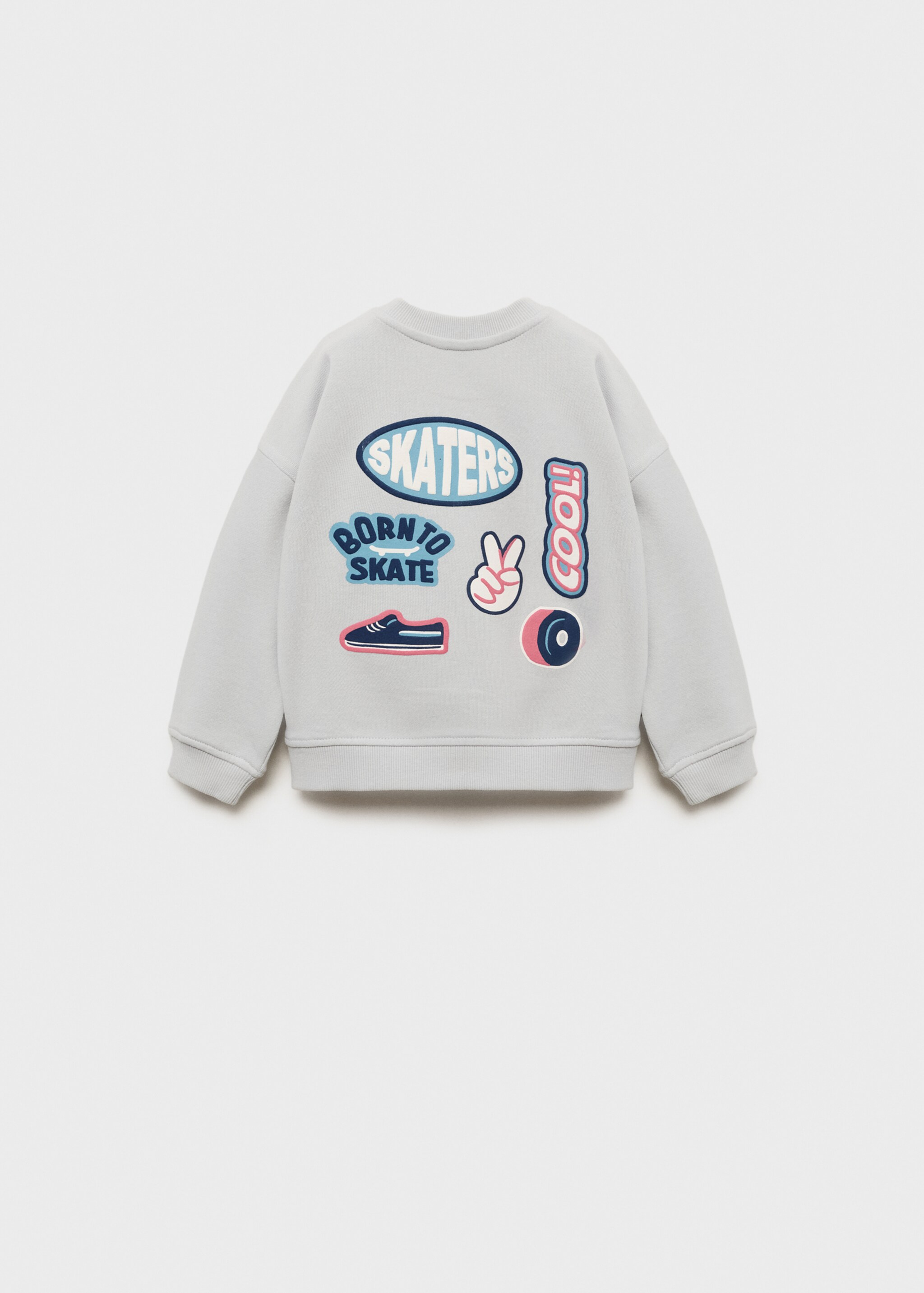 Sudadera estampada parche - Reverso del artículo