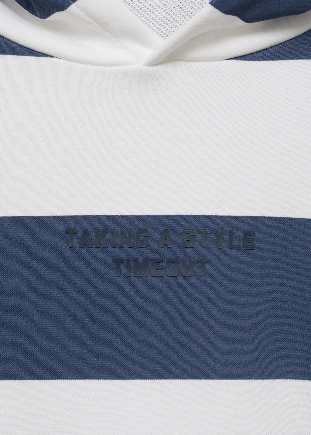 Striped hooded sweatshirt