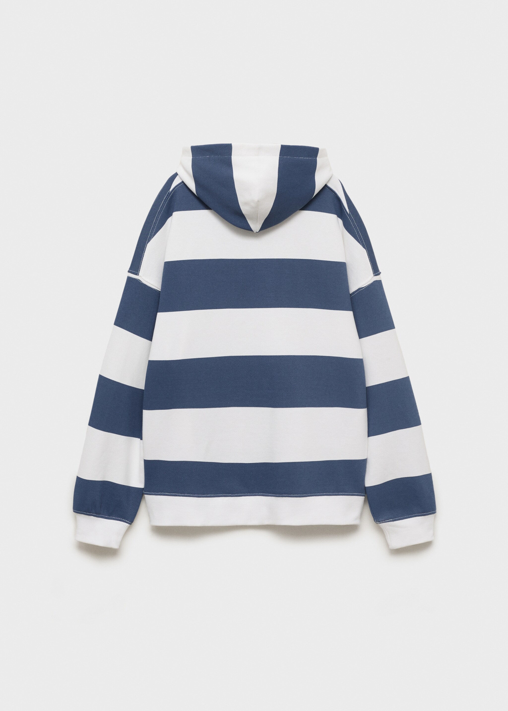 Sweat-shirt rayures capuche - Verso de l’article