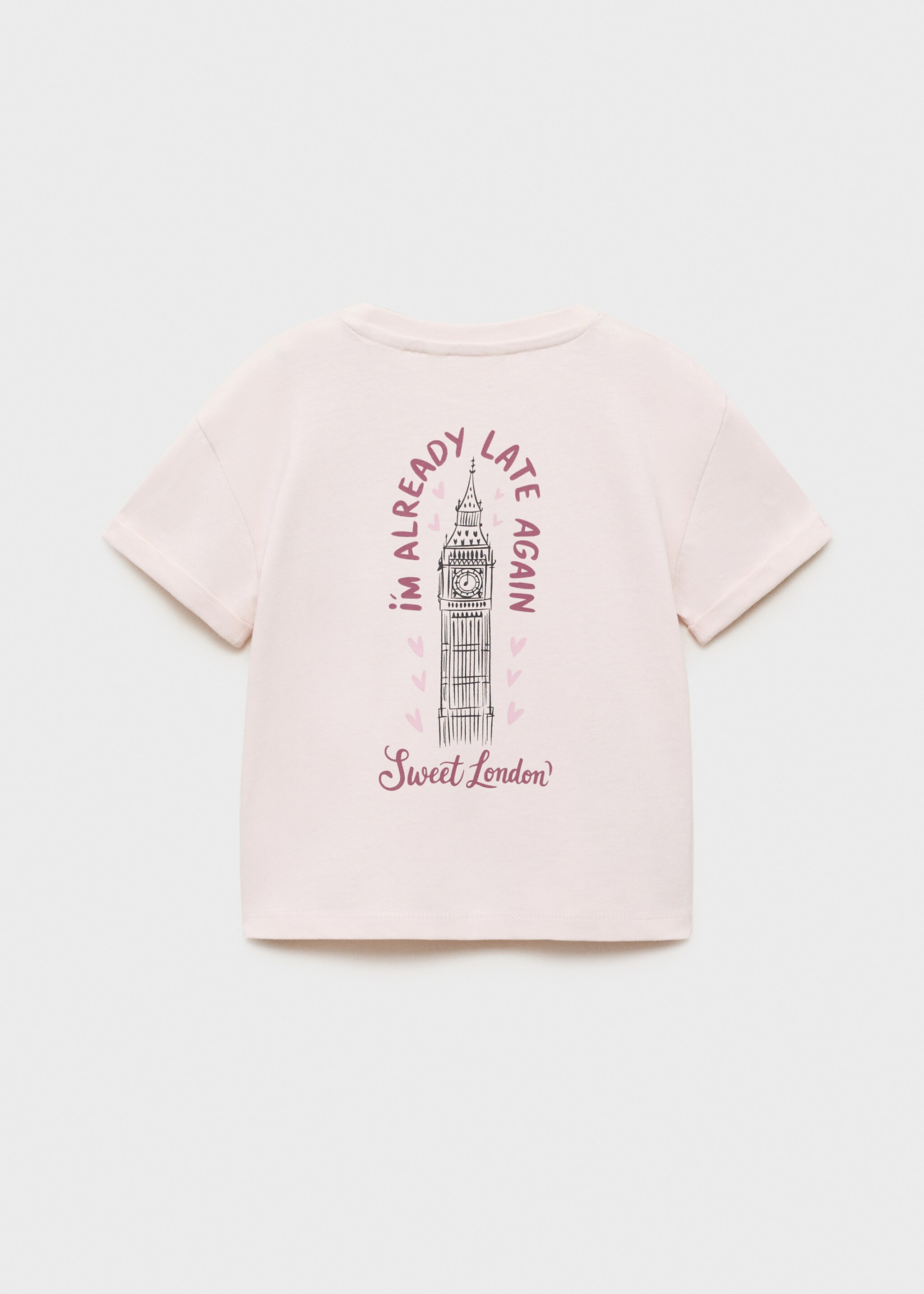T-shirt en coton imprimé - Verso de l’article