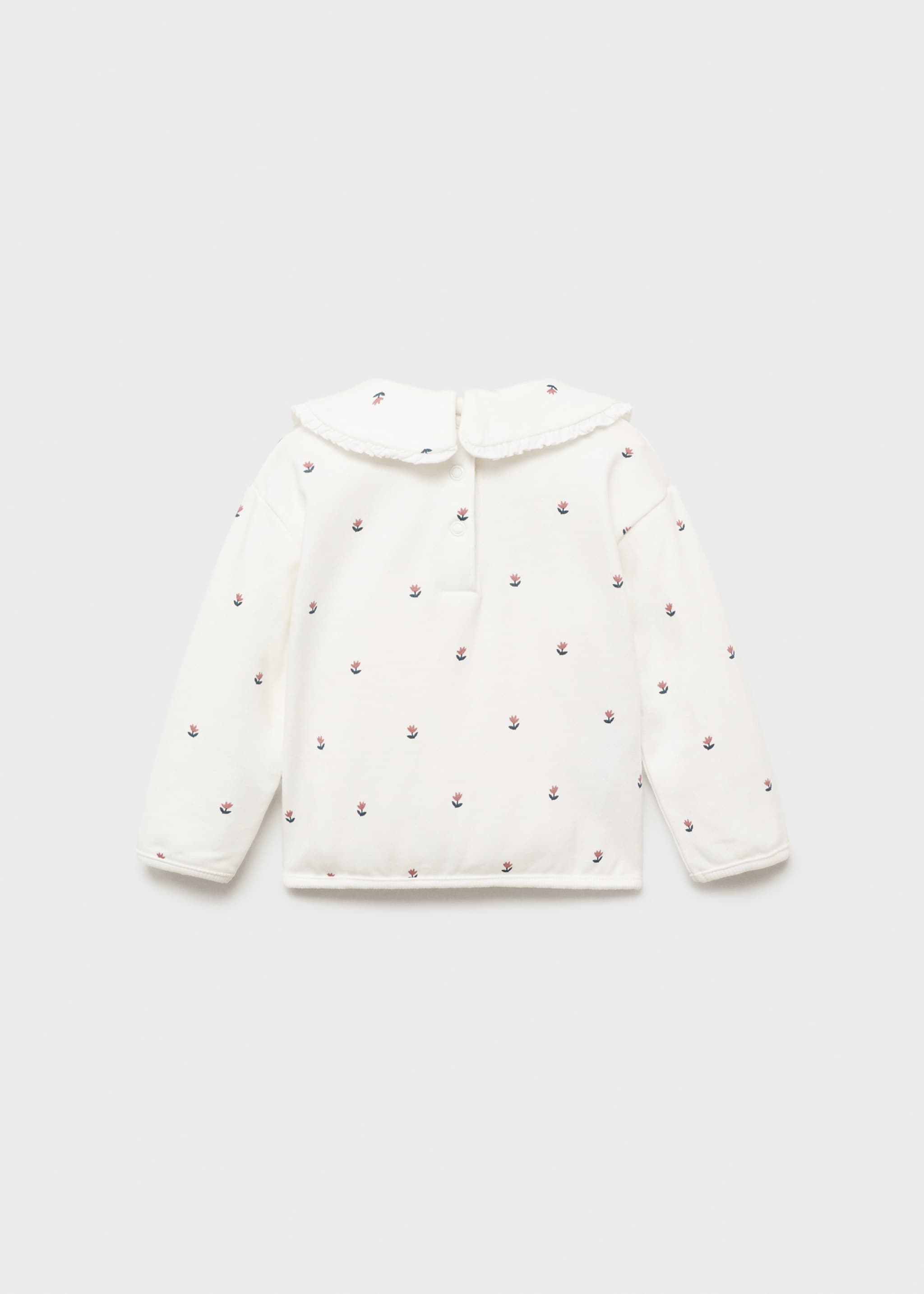 Floral printed sweatshirt - Reverse of the article