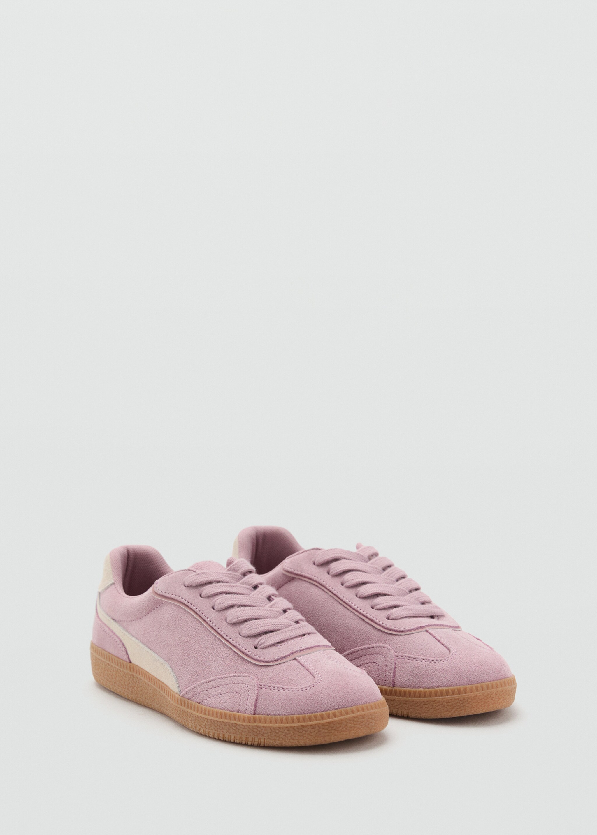 Tennis combinées cuir daim - Plan moyen