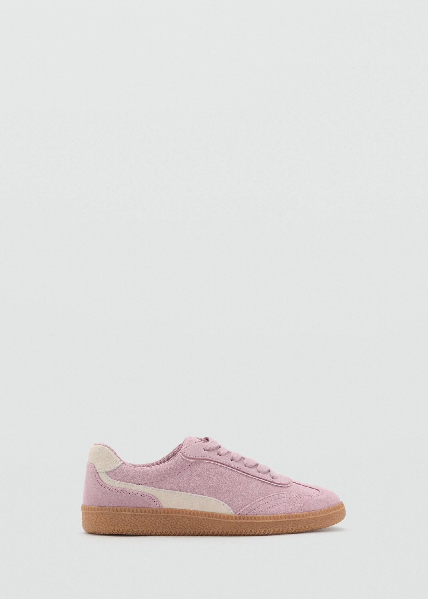 Combined suede leather trainers - Article without model
