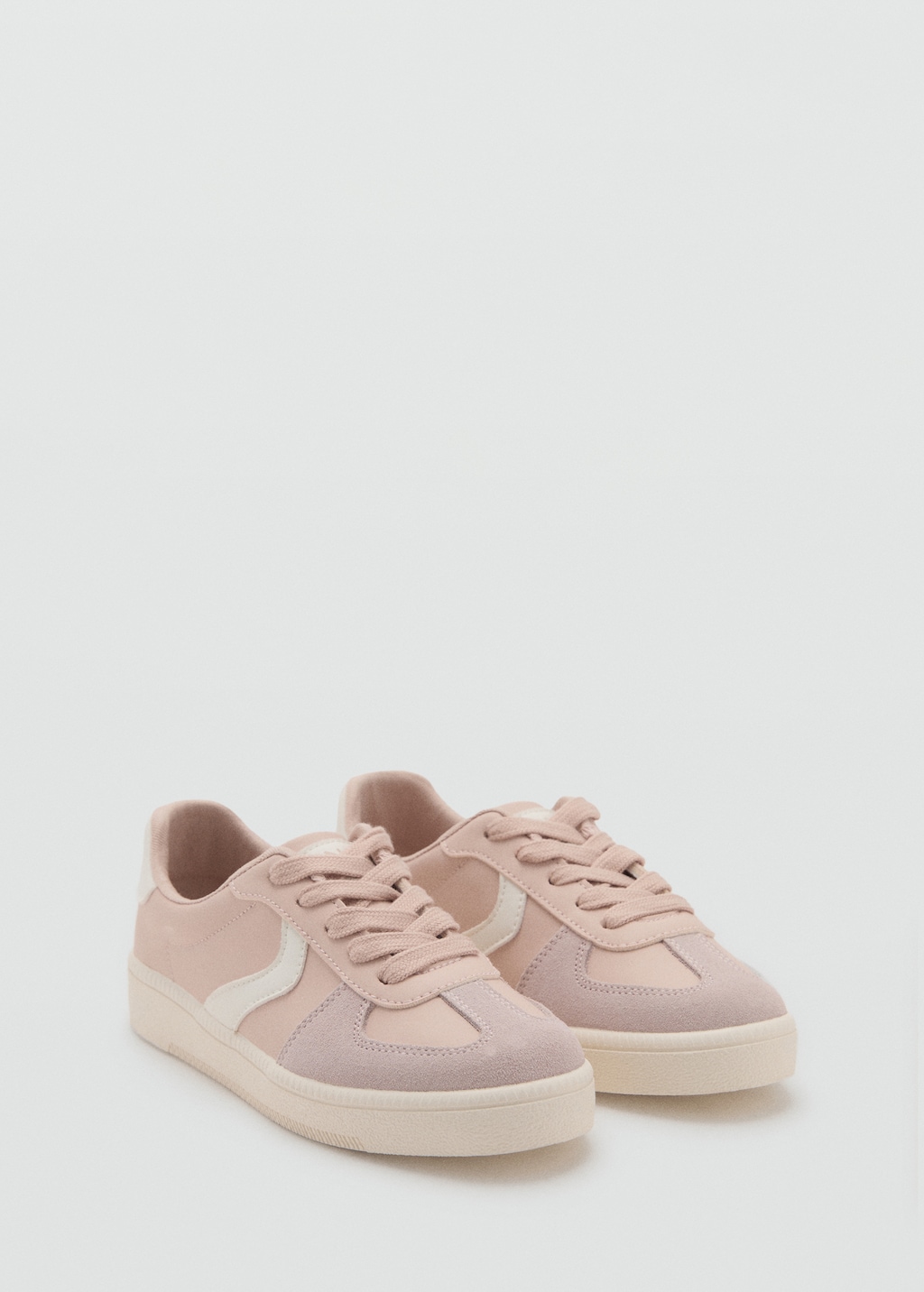 Combined sneakers with laces