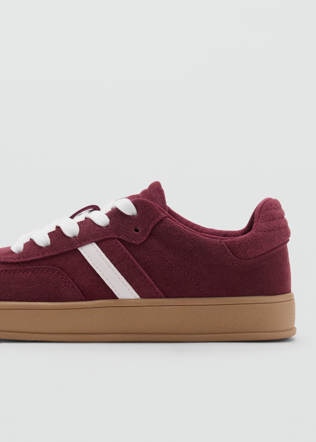 Leather mixed sneakers