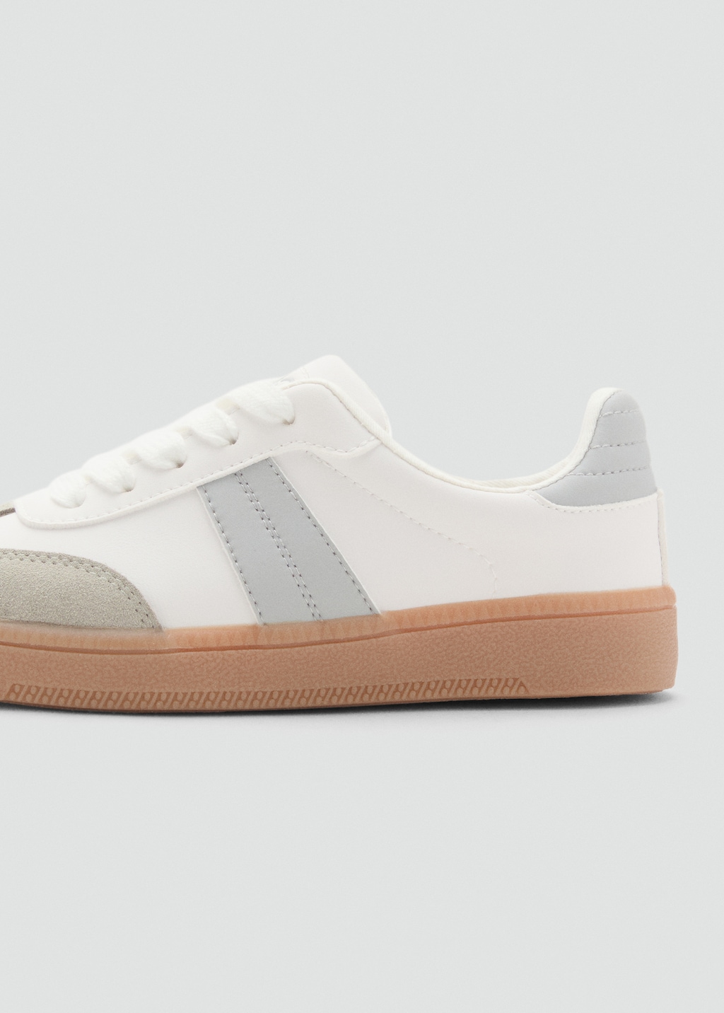 Leather mixed sneakers