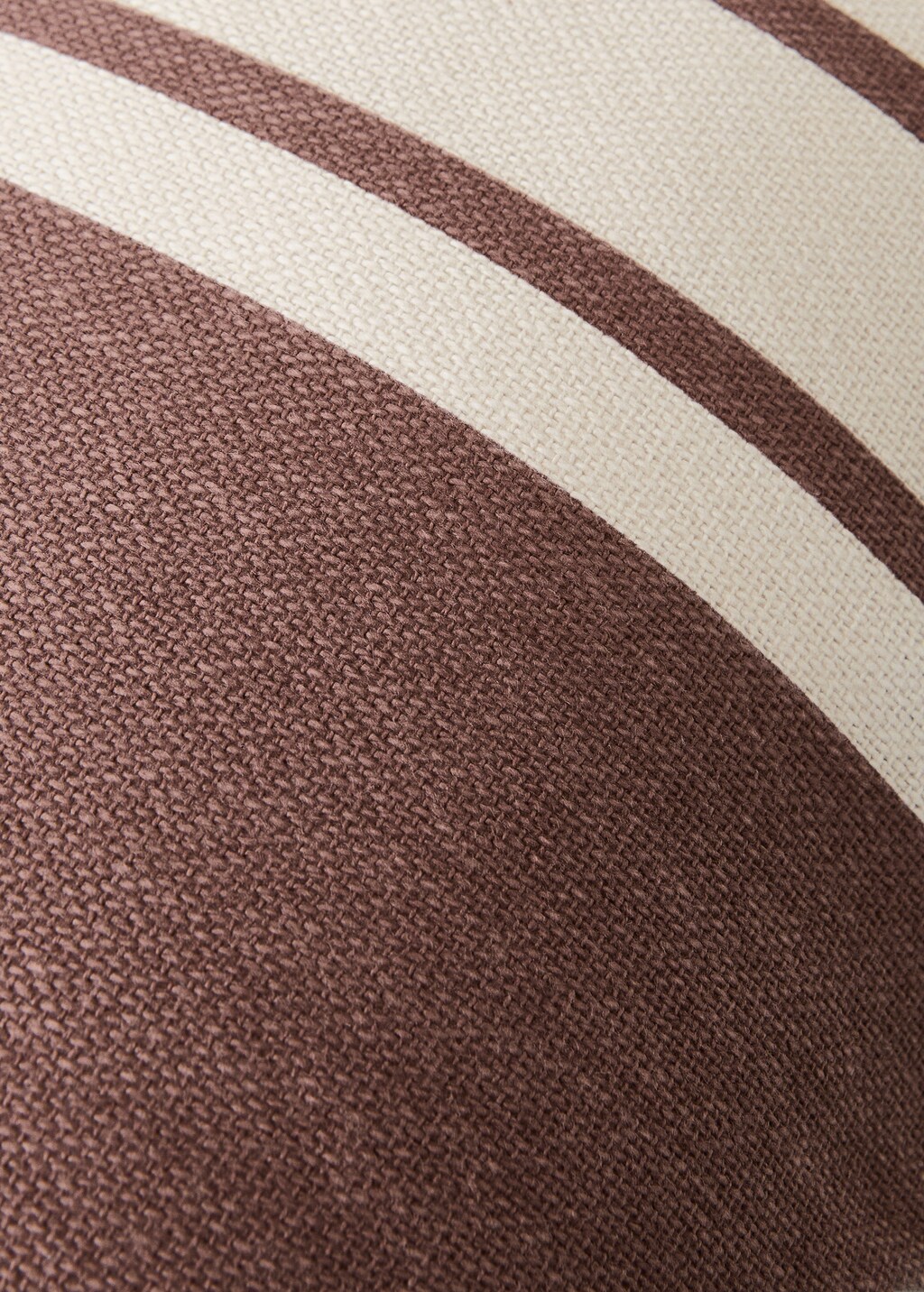 Cotton cushion cover with printed stripes 30x50 cm