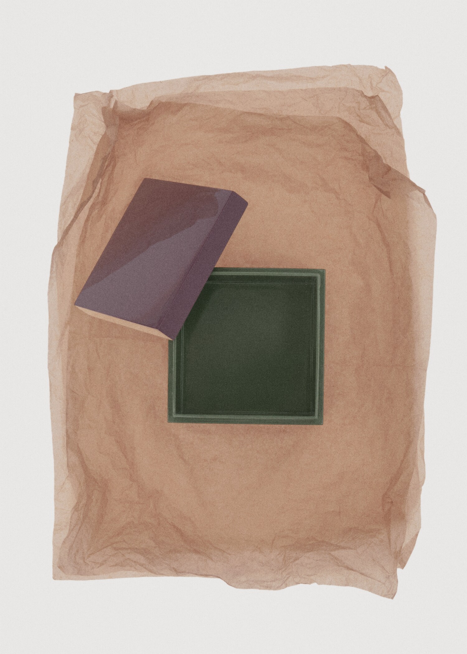 Quadratische Box, zweifarbig, lackiert - Detail des Artikels 7